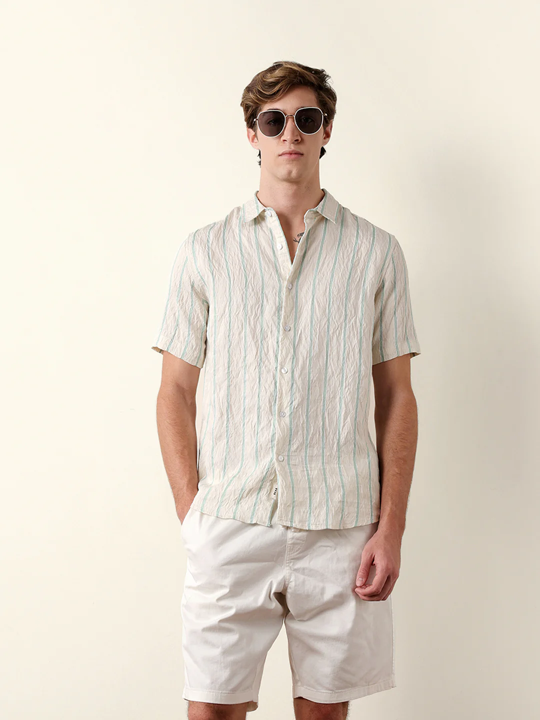 Men Shorts Sleeve Shirt - Image 3