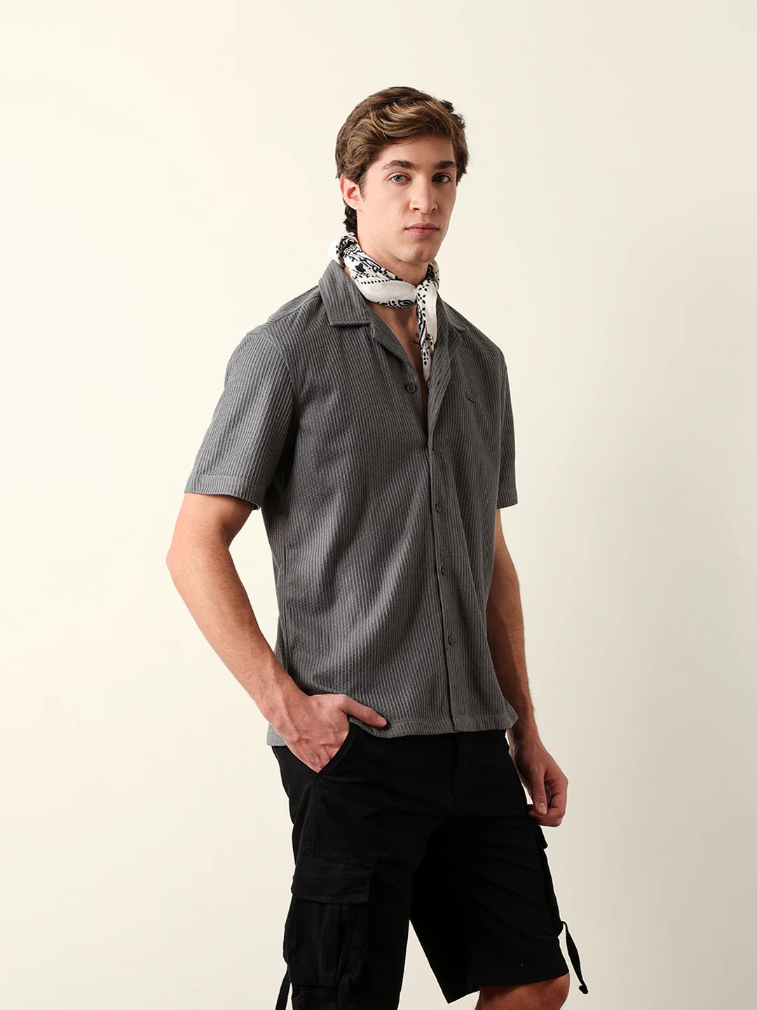 Men Shorts Sleeve Shirt - Image 4