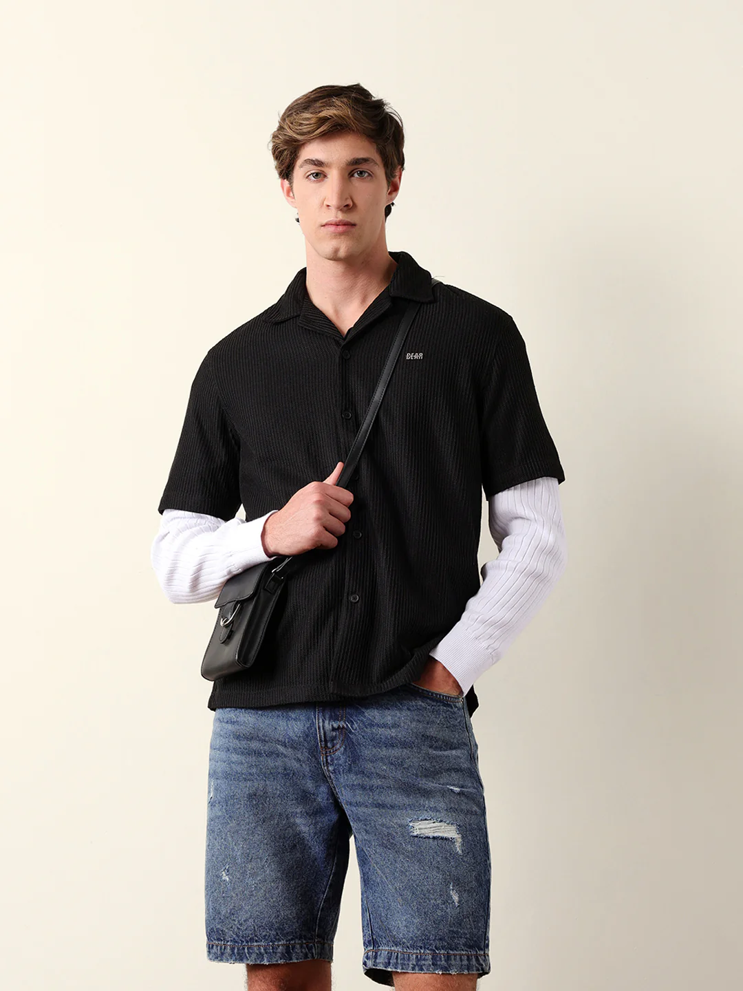 Men Shorts Sleeve Shirt - Image 2