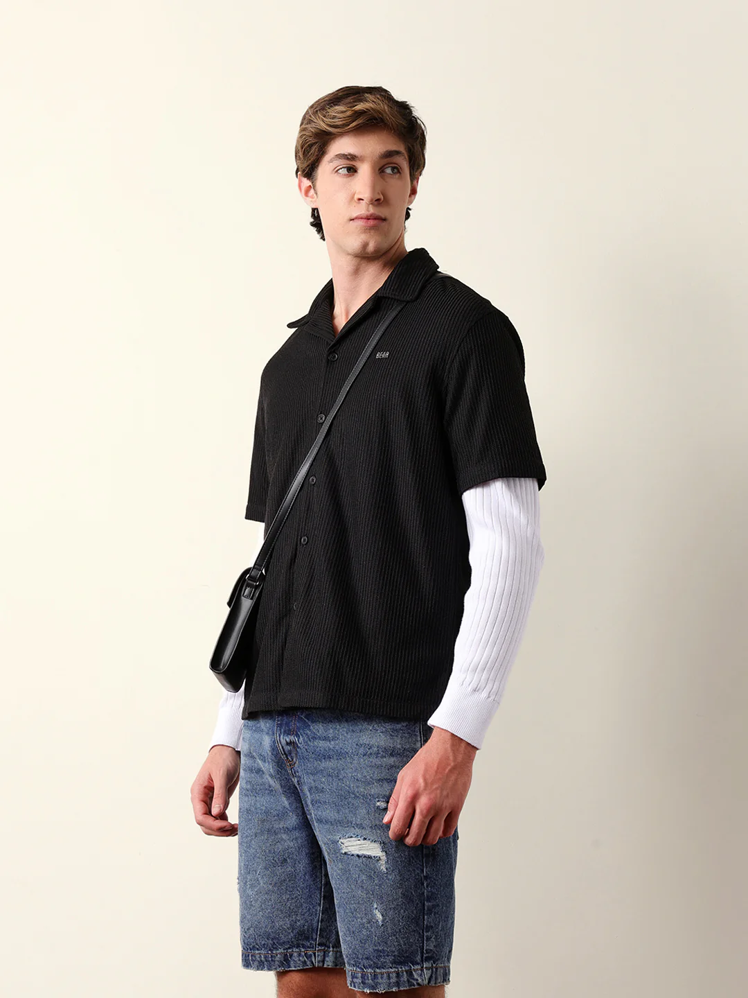 Men Shorts Sleeve Shirt - Image 3