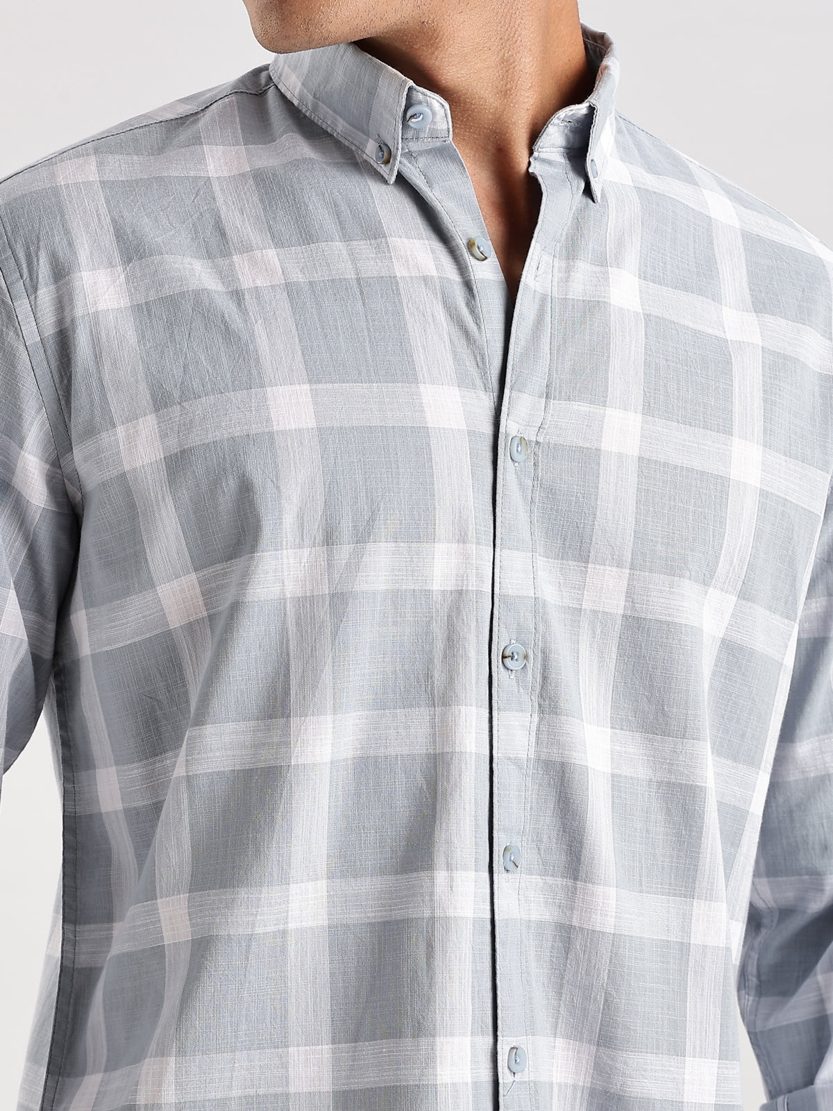 Men White Casual Shirt - Image 2