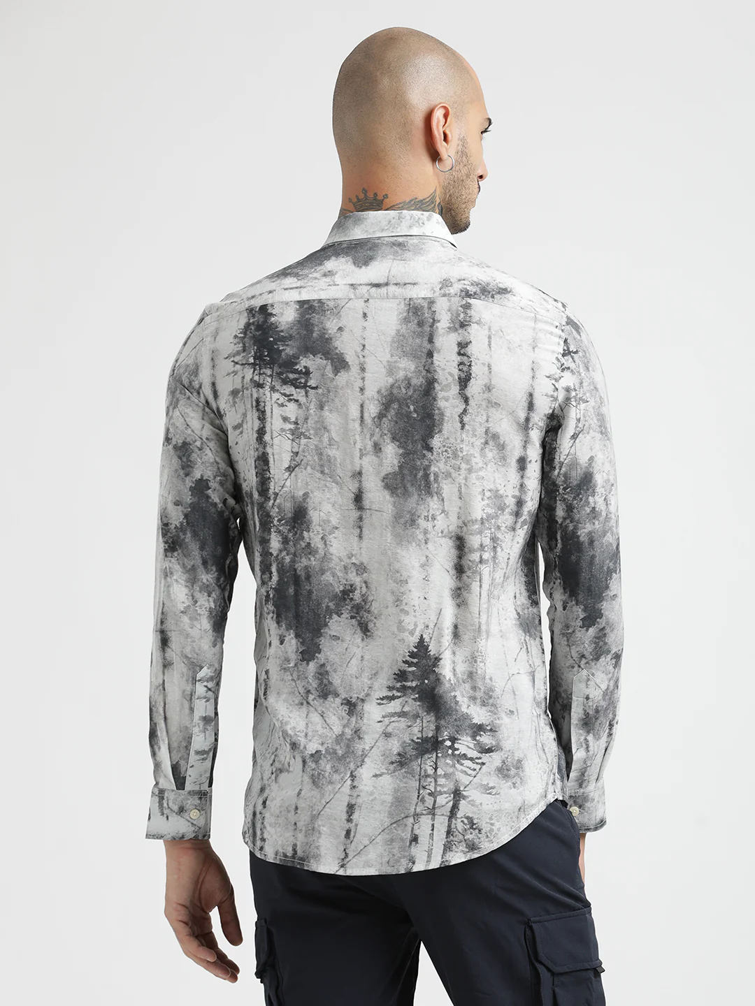 Men Slim Fit Nylon Shirt - Image 2
