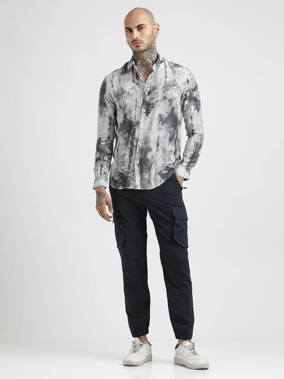 Men Slim Fit Nylon Shirt - Image 3