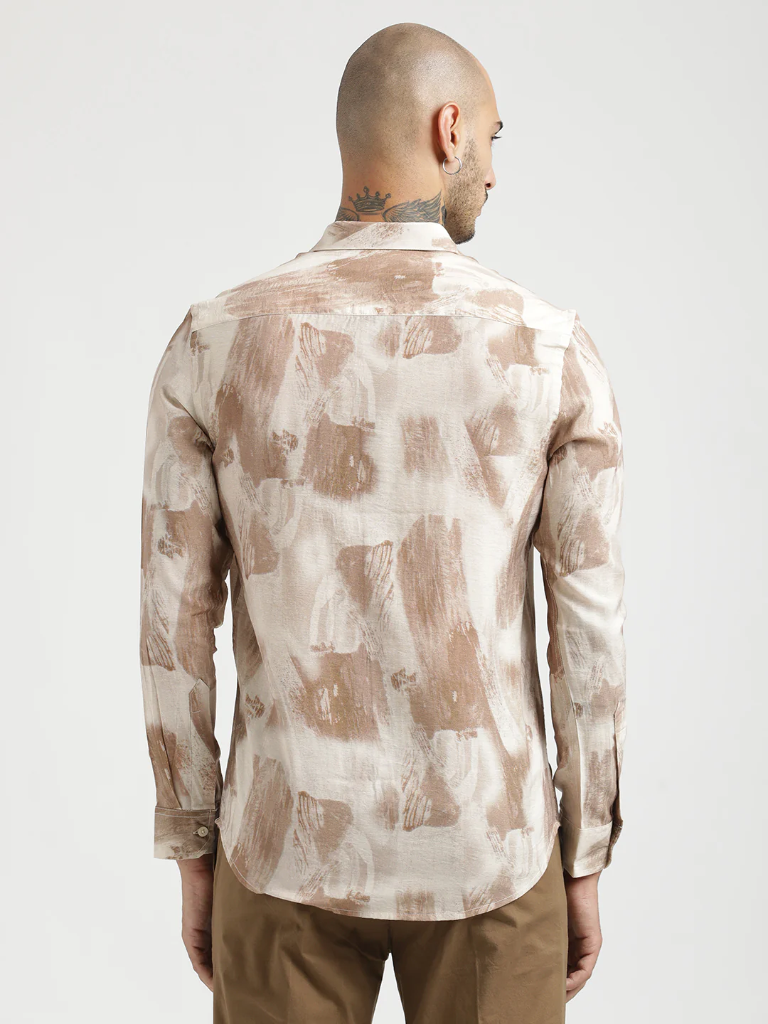 Men Slim Fit Nylon Shirt - Image 2
