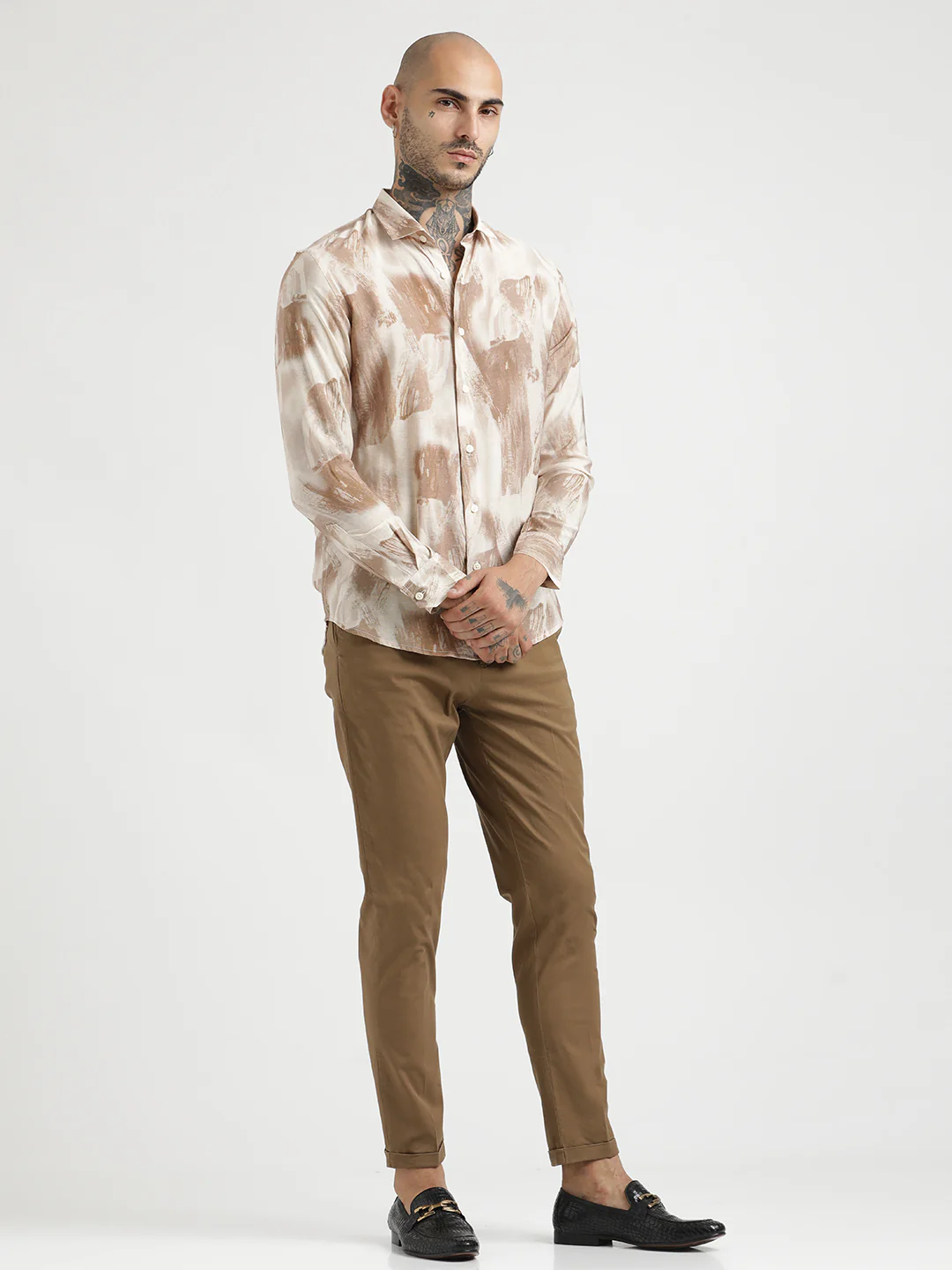 Men Slim Fit Nylon Shirt - Image 3