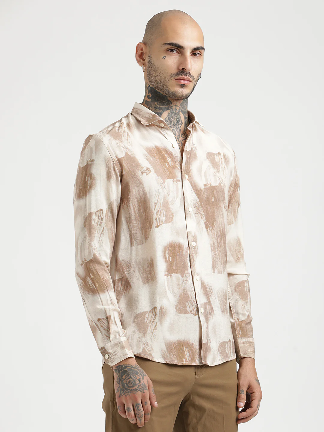 Men Slim Fit Nylon Shirt - Image 5