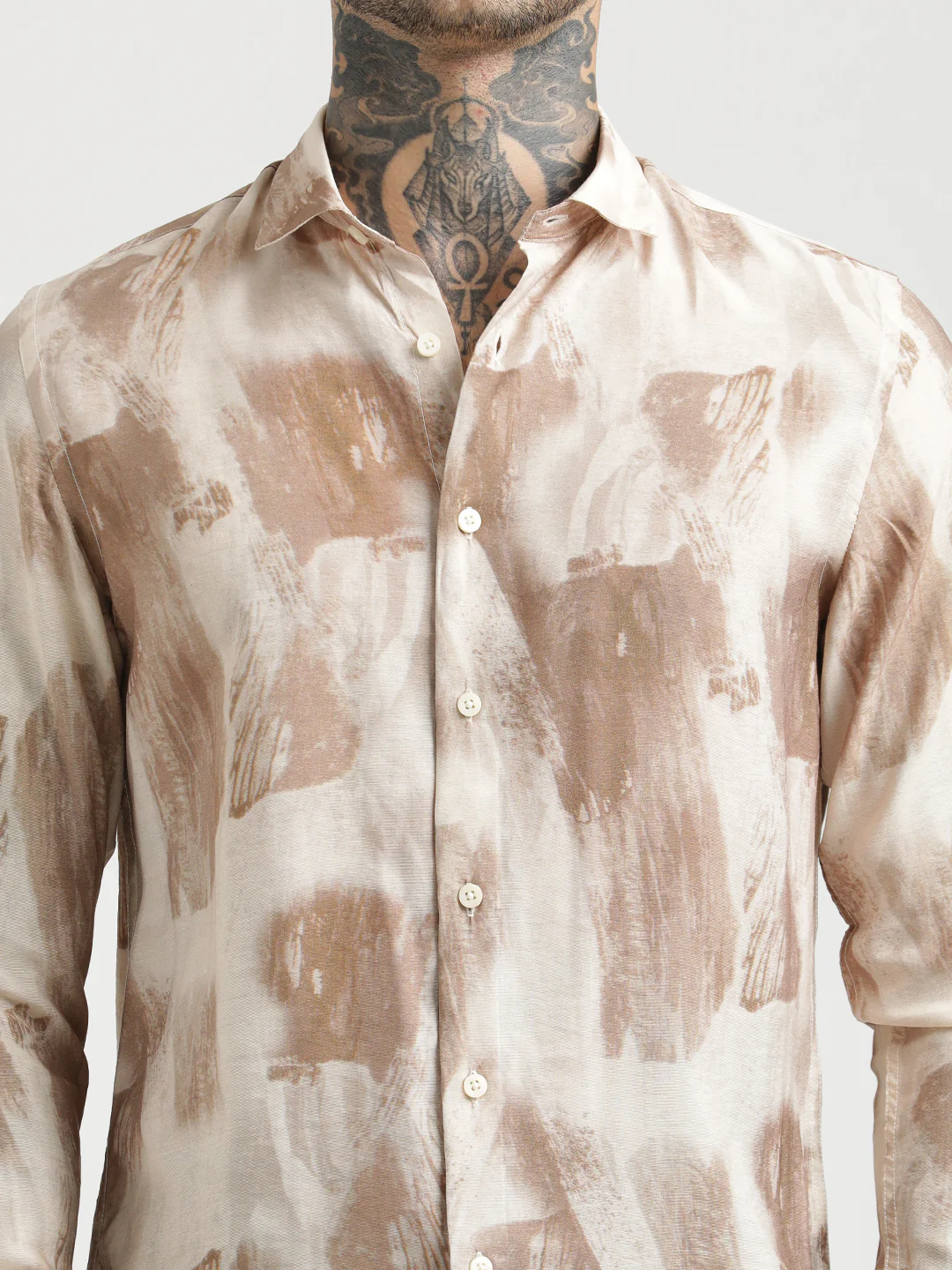 Men Slim Fit Nylon Shirt - Image 6