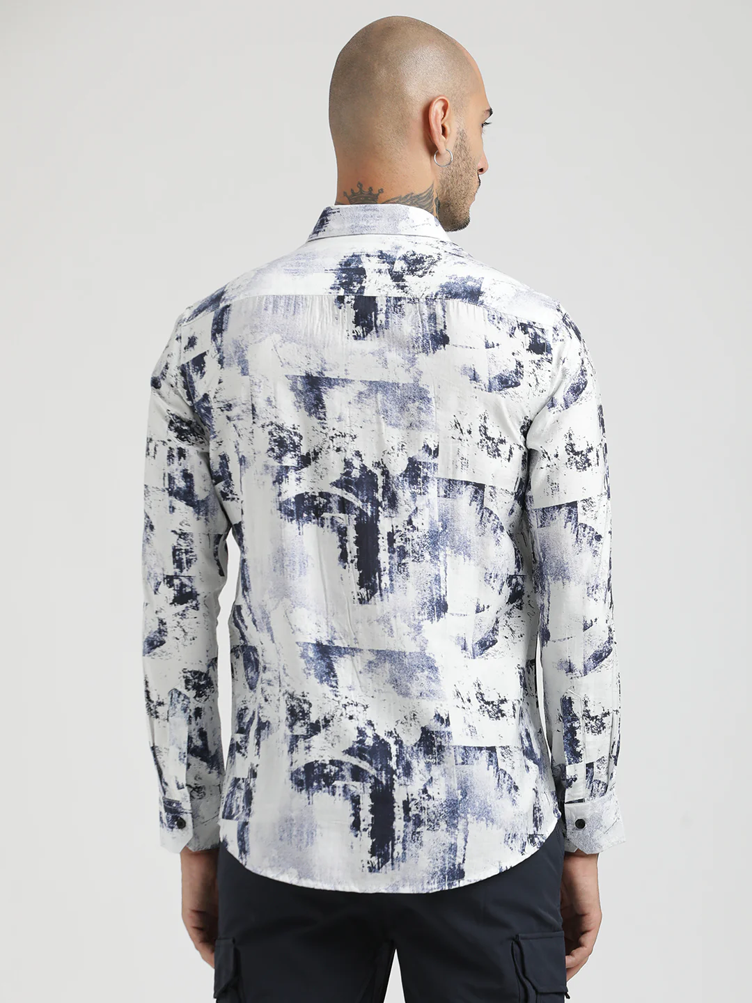 Men Slim Fit Nylon Shirt - Image 2