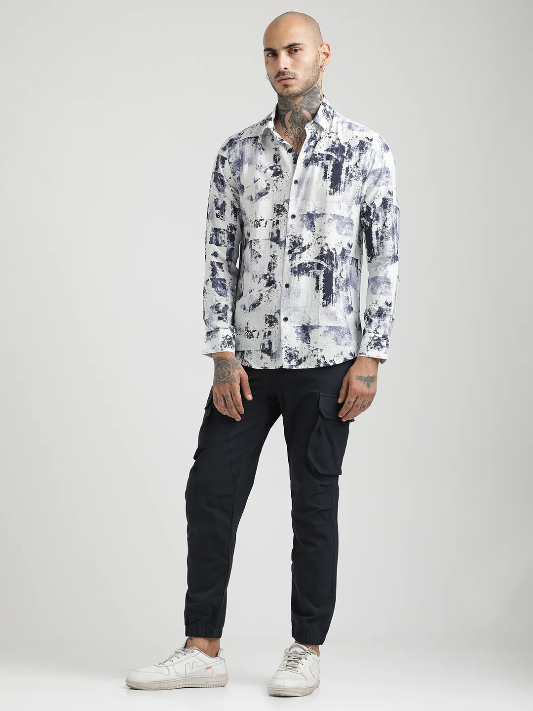 Men Slim Fit Nylon Shirt - Image 3