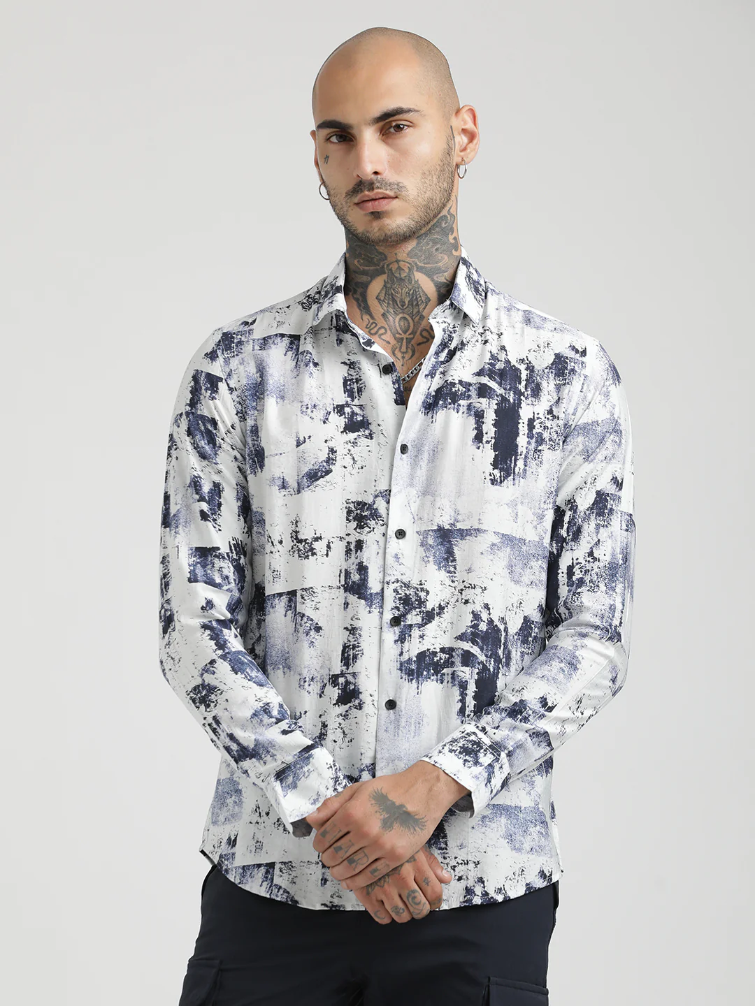 Men Slim Fit Nylon Shirt - Image 4