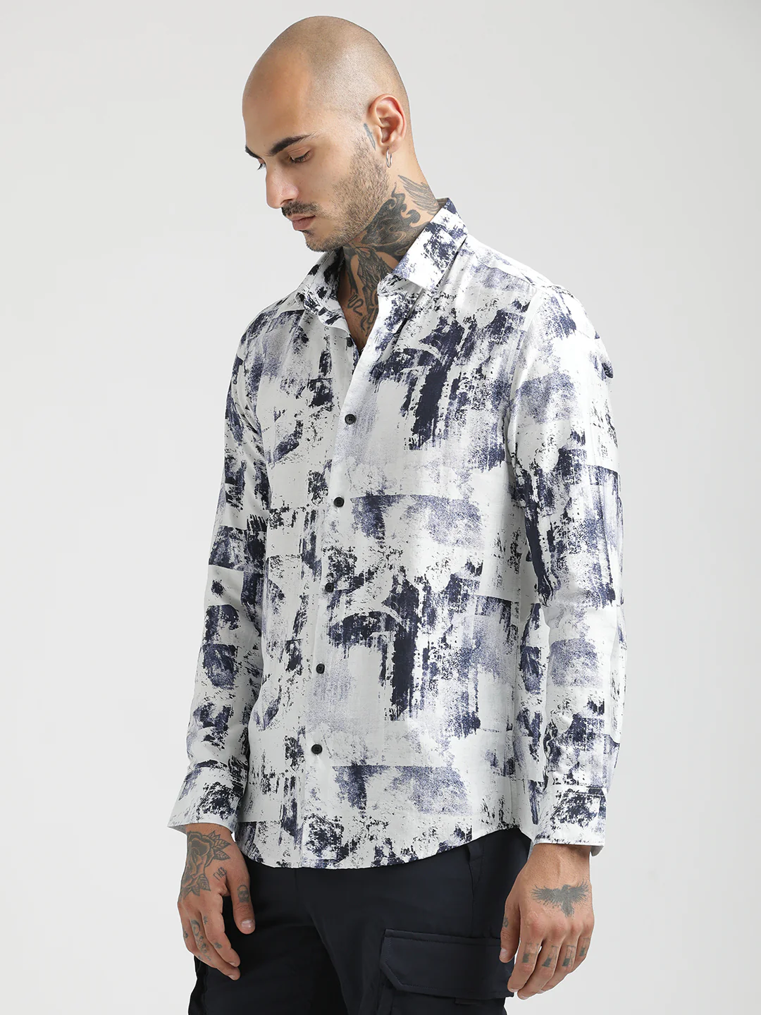 Men Slim Fit Nylon Shirt - Image 5