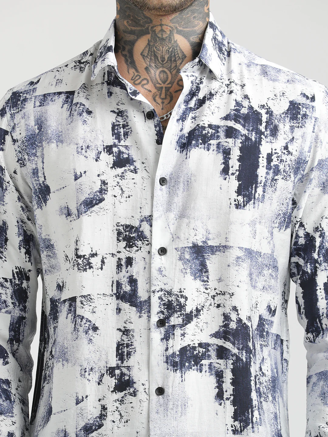 Men Slim Fit Nylon Shirt - Image 6