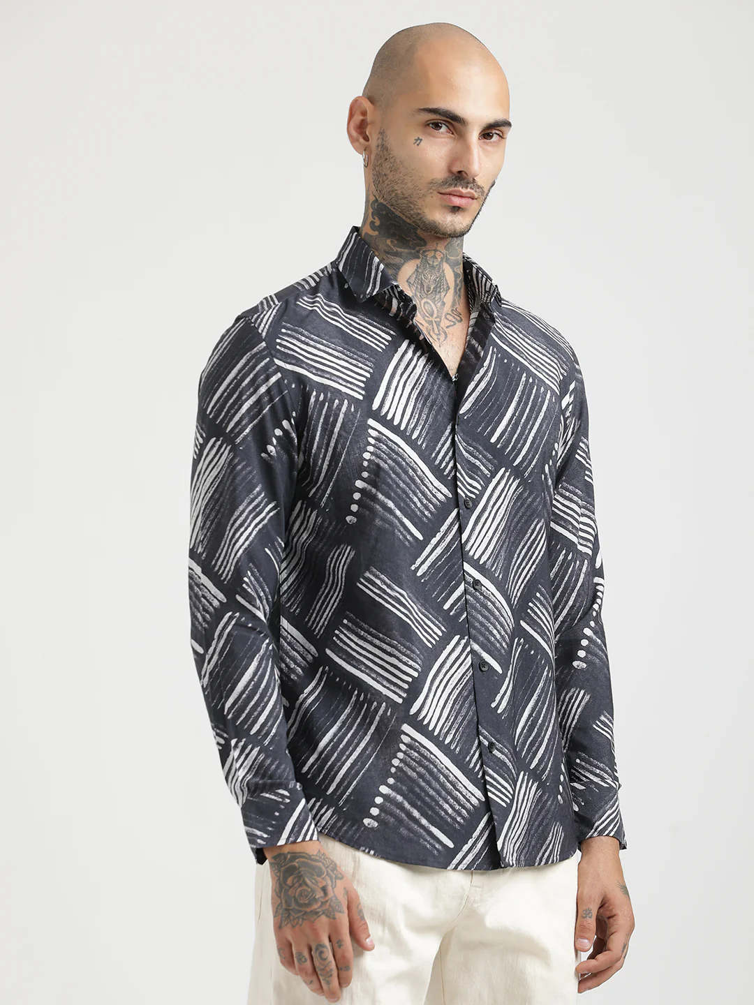 Men Slim Fit Nylon Shirt - Image 4