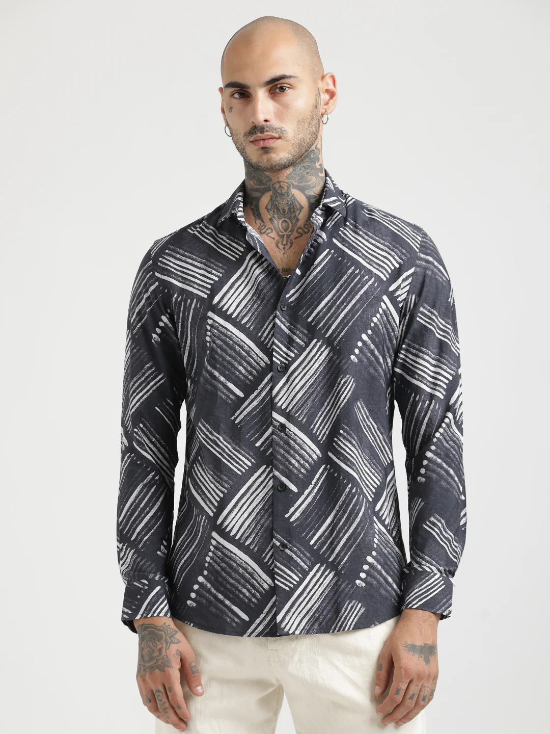 Men Slim Fit Nylon Shirt - Image 5