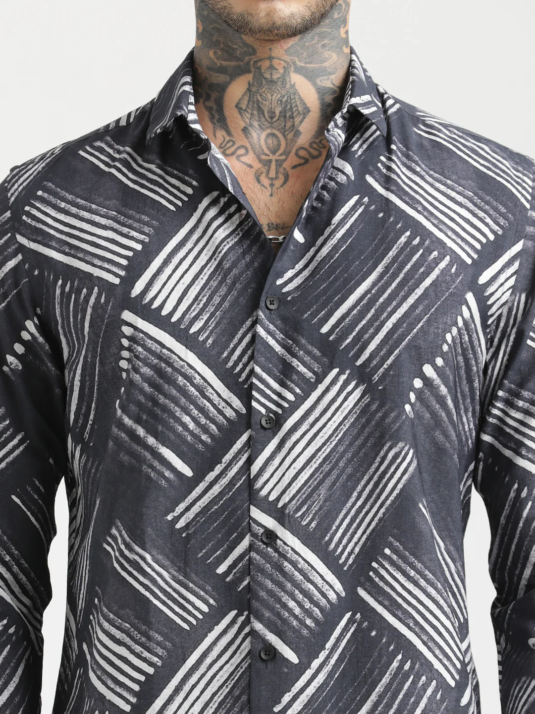 Men Slim Fit Nylon Shirt - Image 6