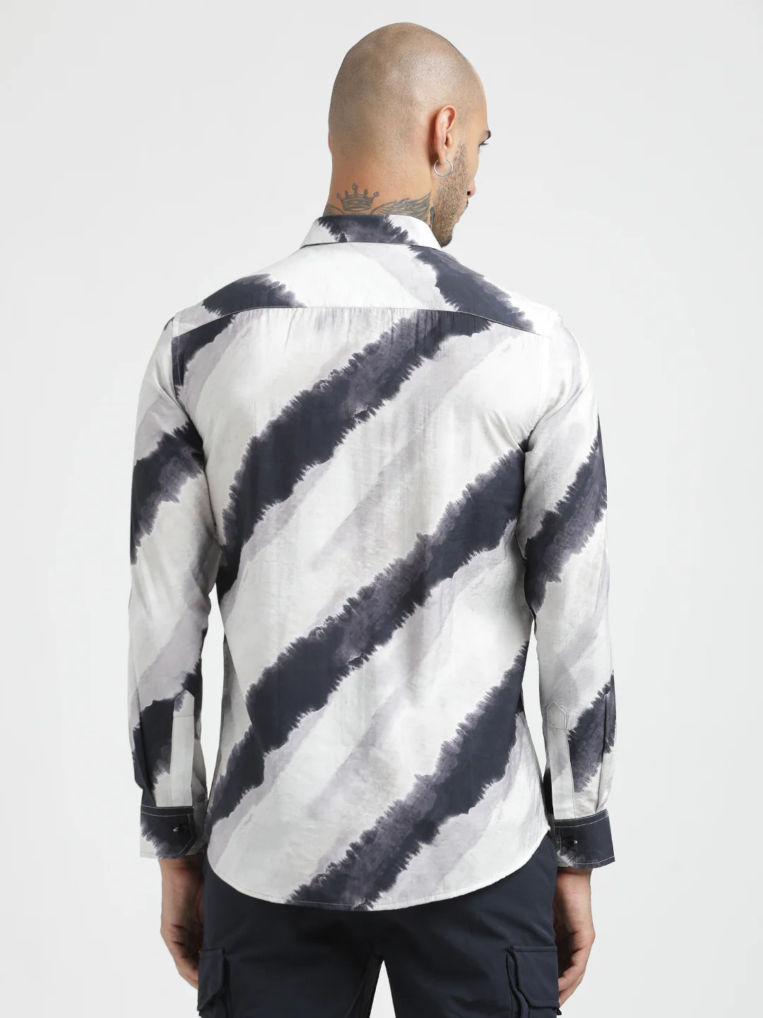 Men Slim Fit Nylon Shirt - Image 2