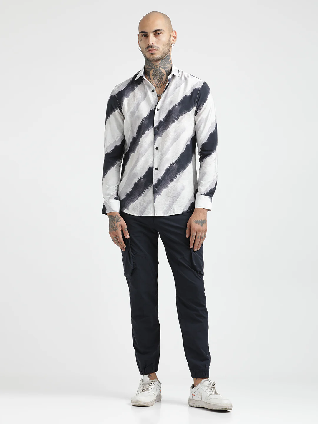 Men Slim Fit Nylon Shirt - Image 3