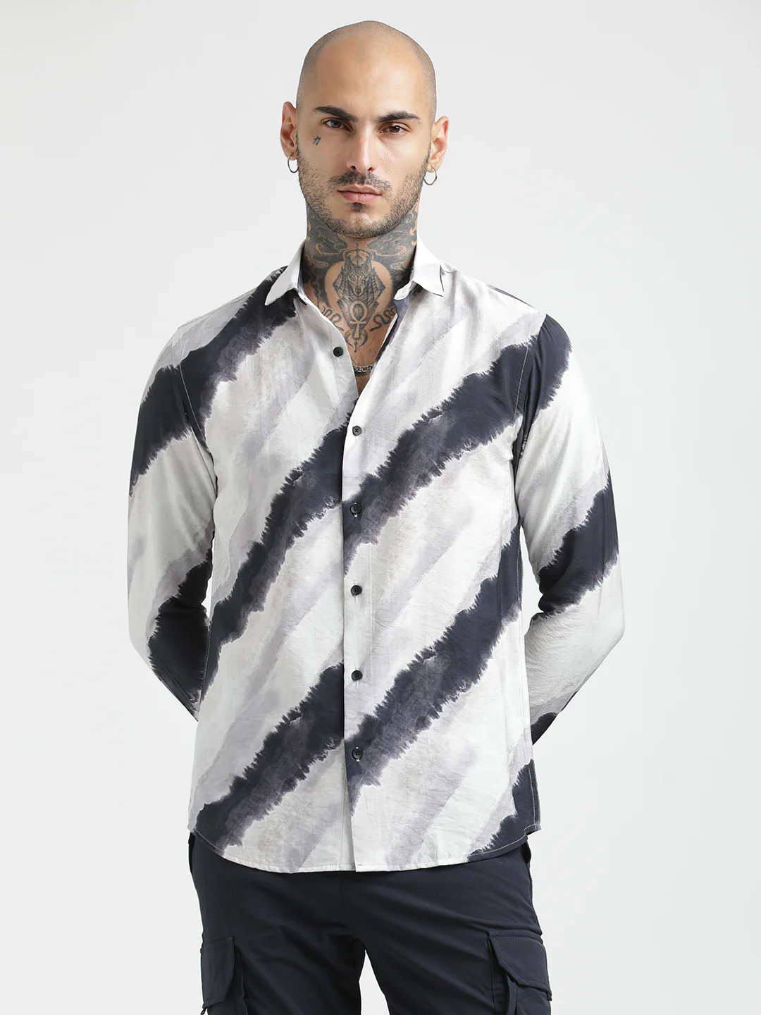 Men Slim Fit Nylon Shirt - Image 4