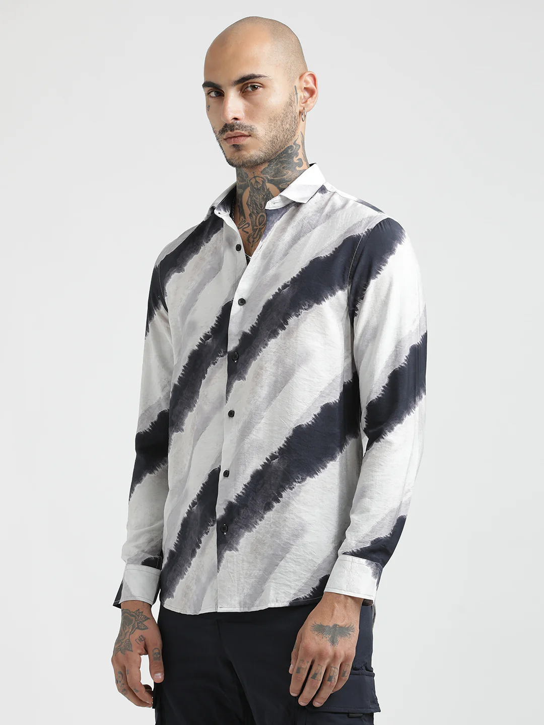 Men Slim Fit Nylon Shirt - Image 5