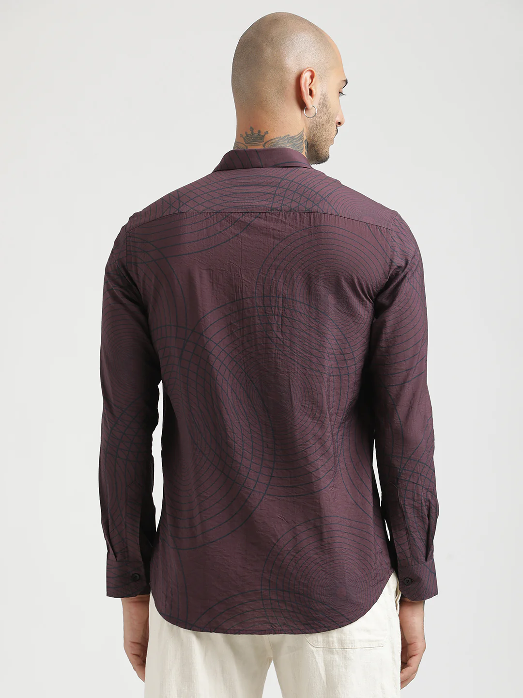Men Slim Fit Nylon Shirt - Image 2