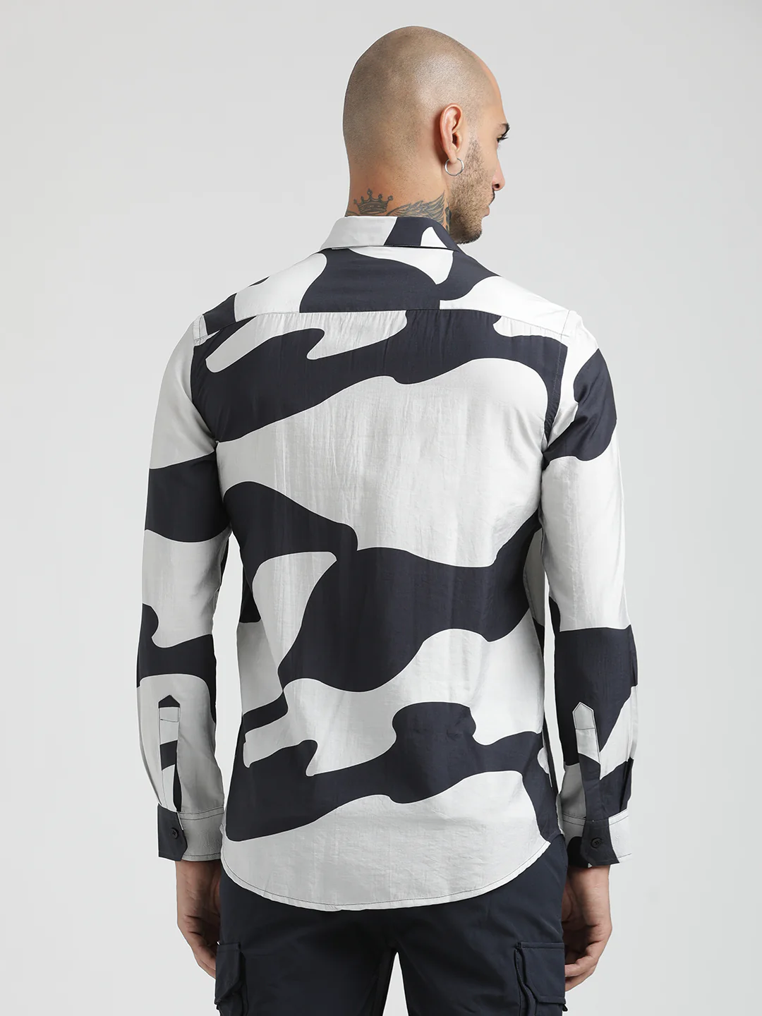 Men Slim Fit Nylon Shirt - Image 2