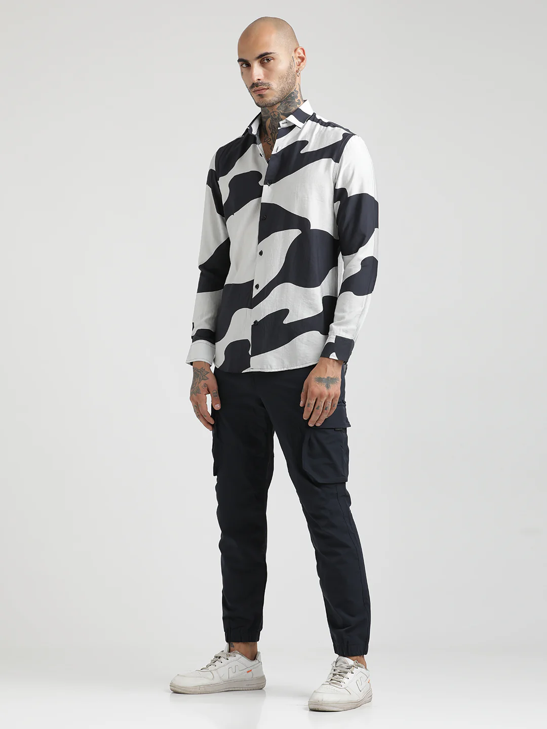 Men Slim Fit Nylon Shirt - Image 3