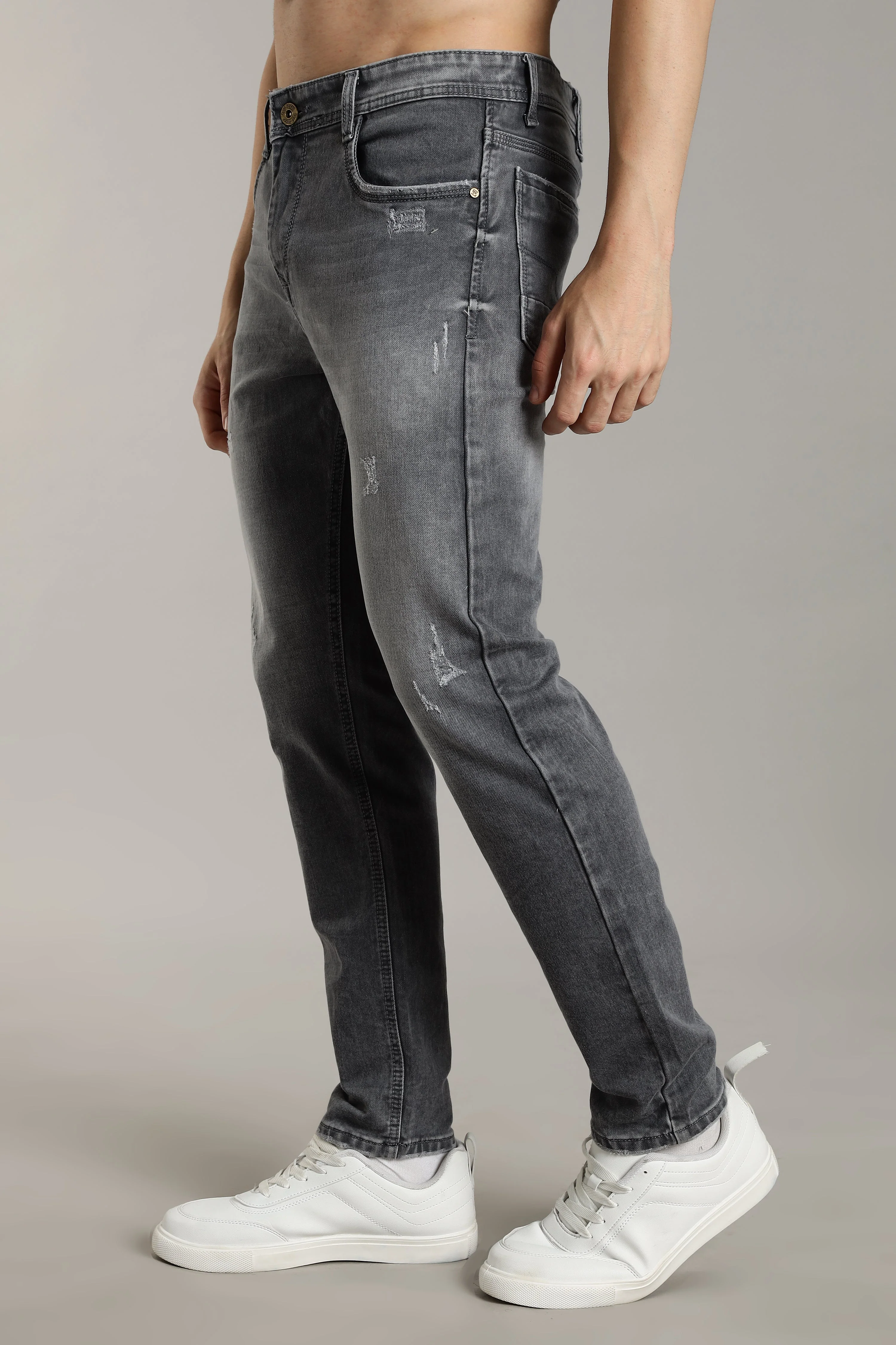 Men Smoke Grey Flint Jeans - Image 3