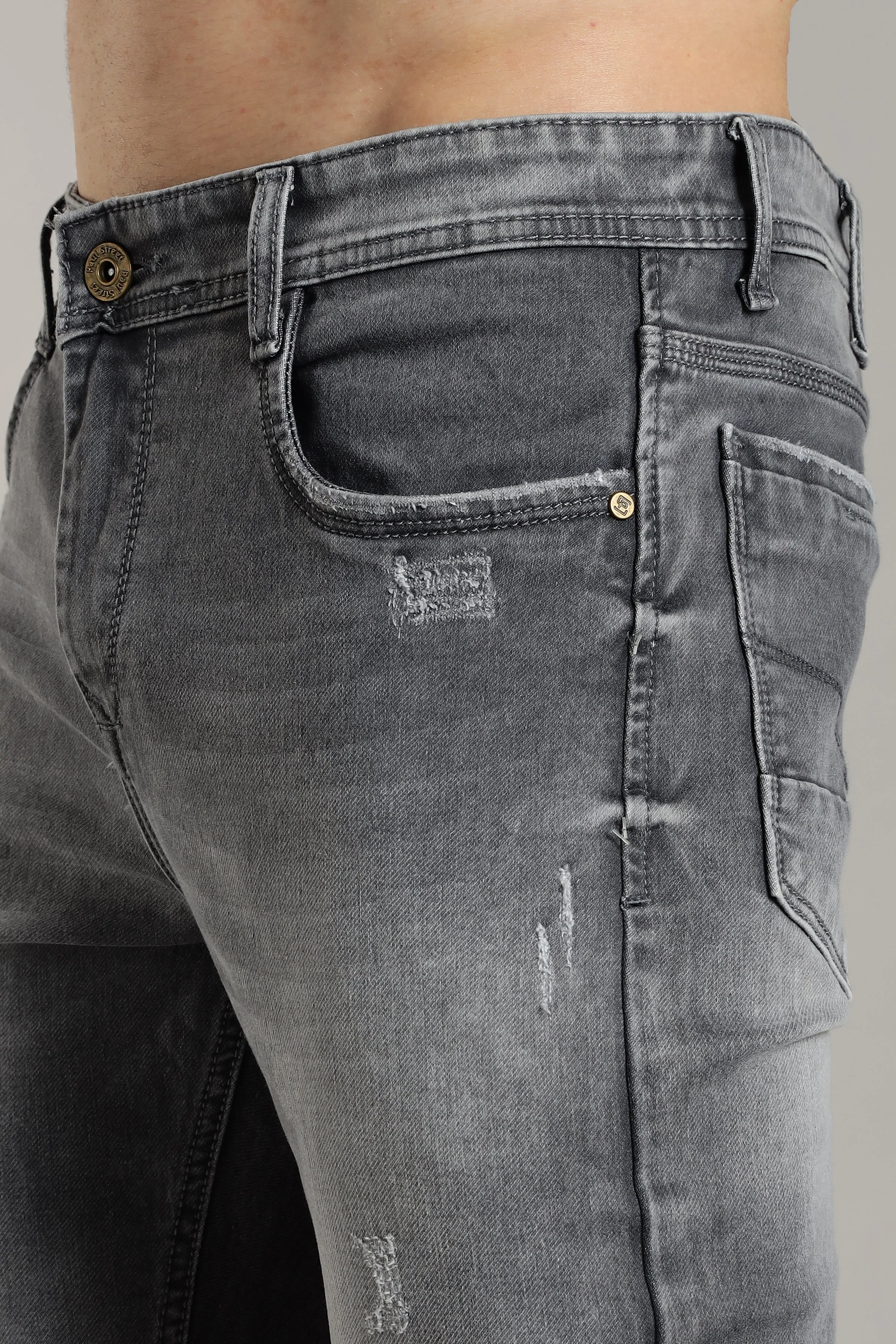 Men Smoke Grey Flint Jeans - Image 4