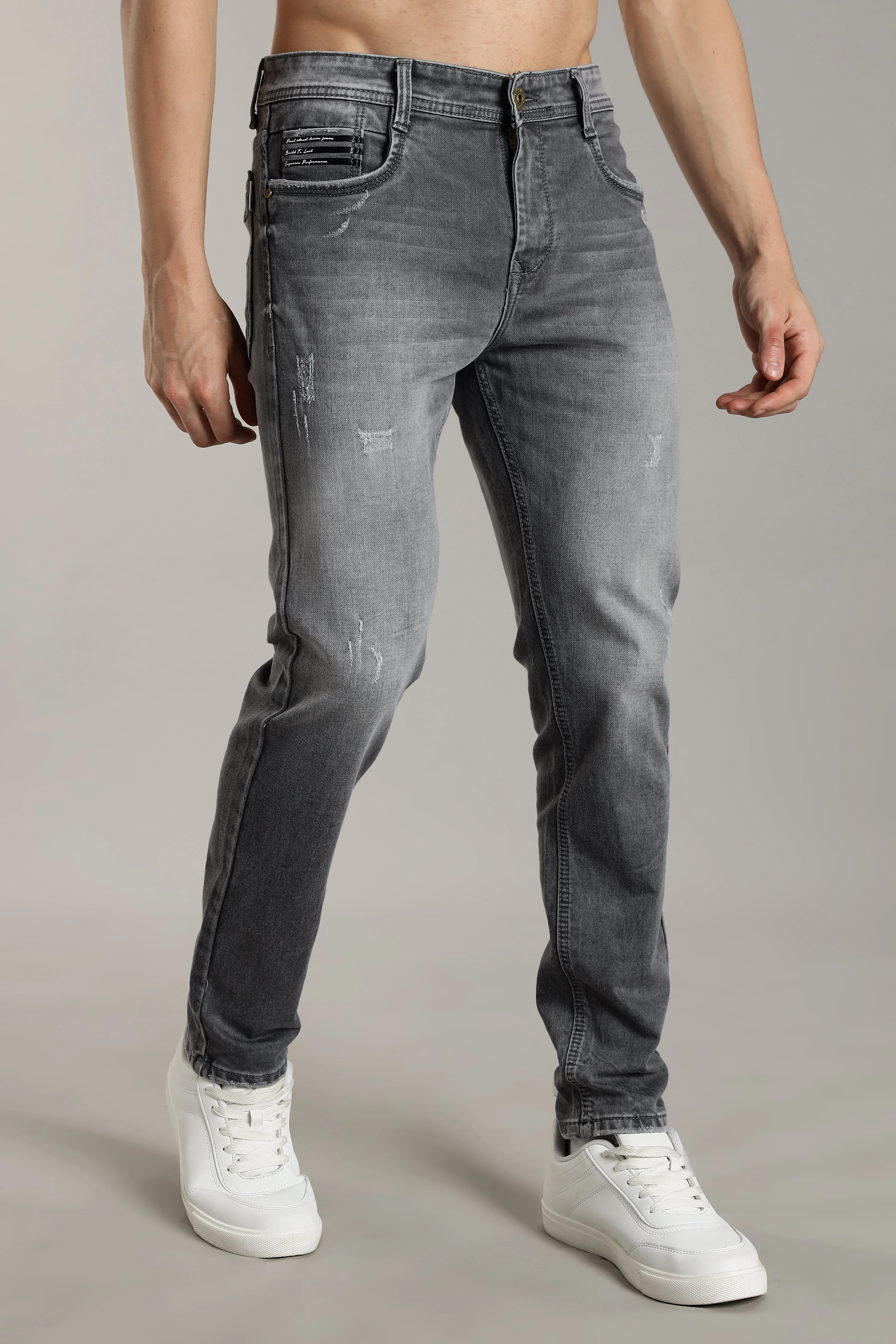 Men Smoke Grey Flint Jeans - Image 6