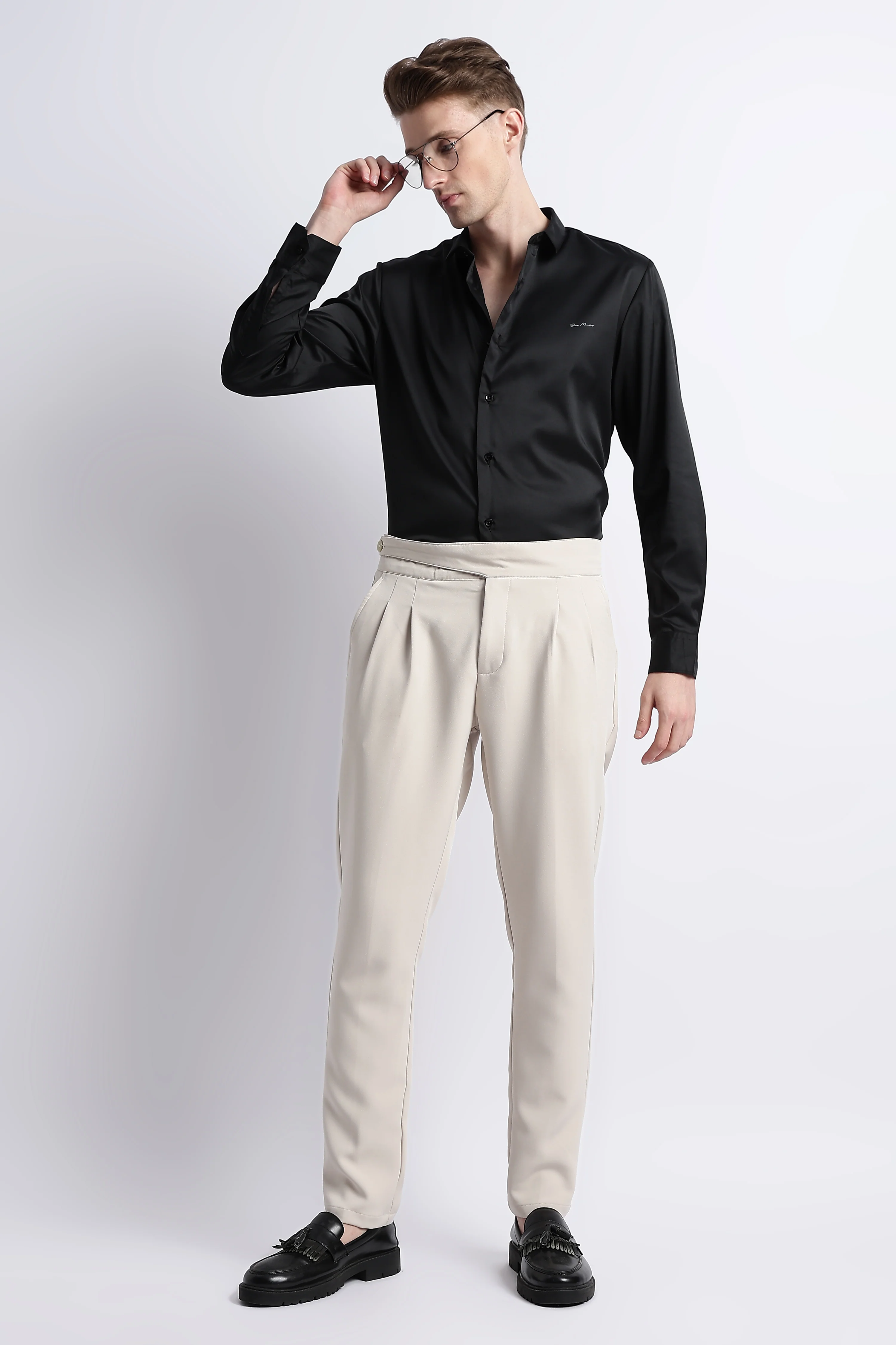 Men Smooth Satin Party Shirt - Image 2