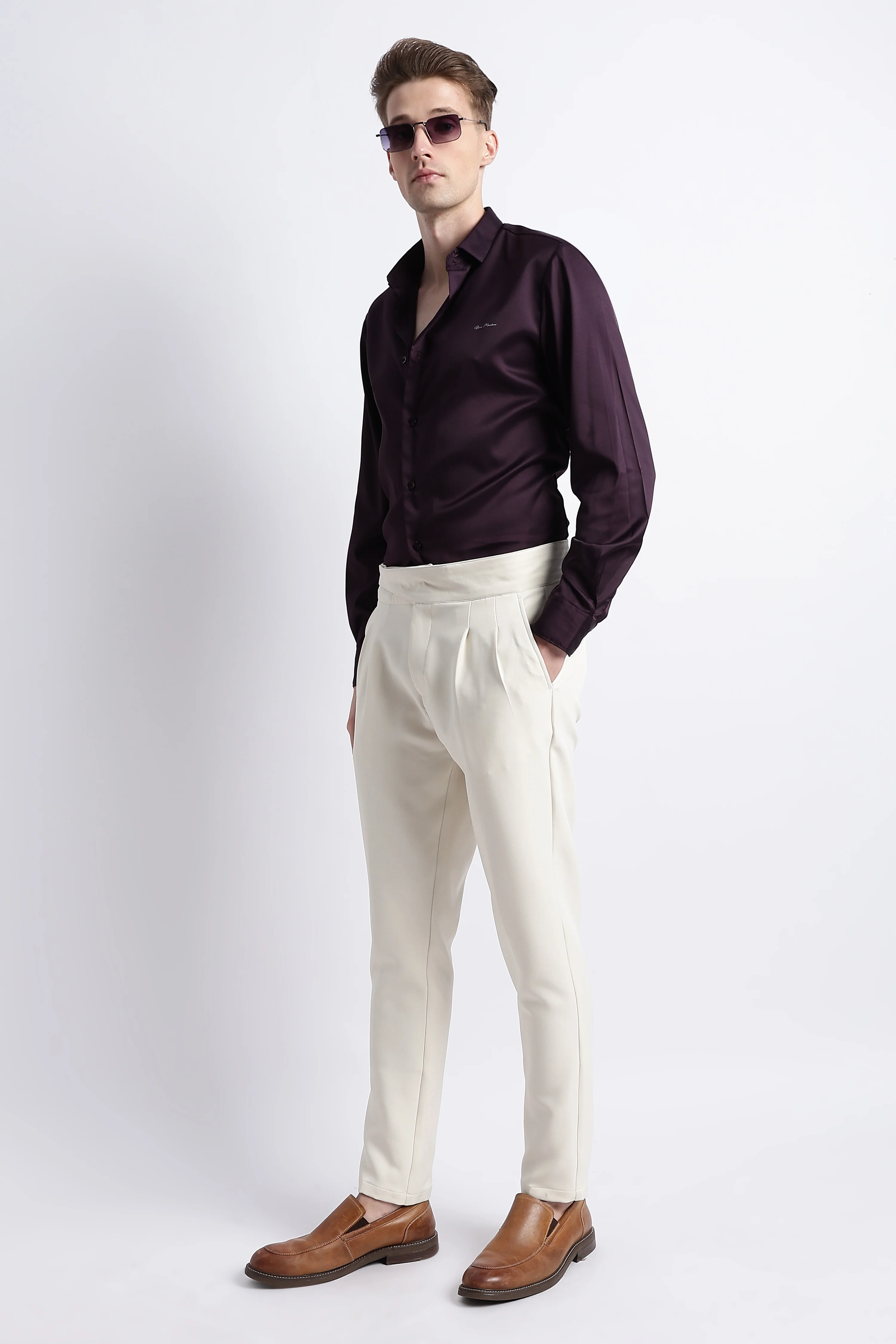 Men Smooth Satin Party Shirt - Image 7