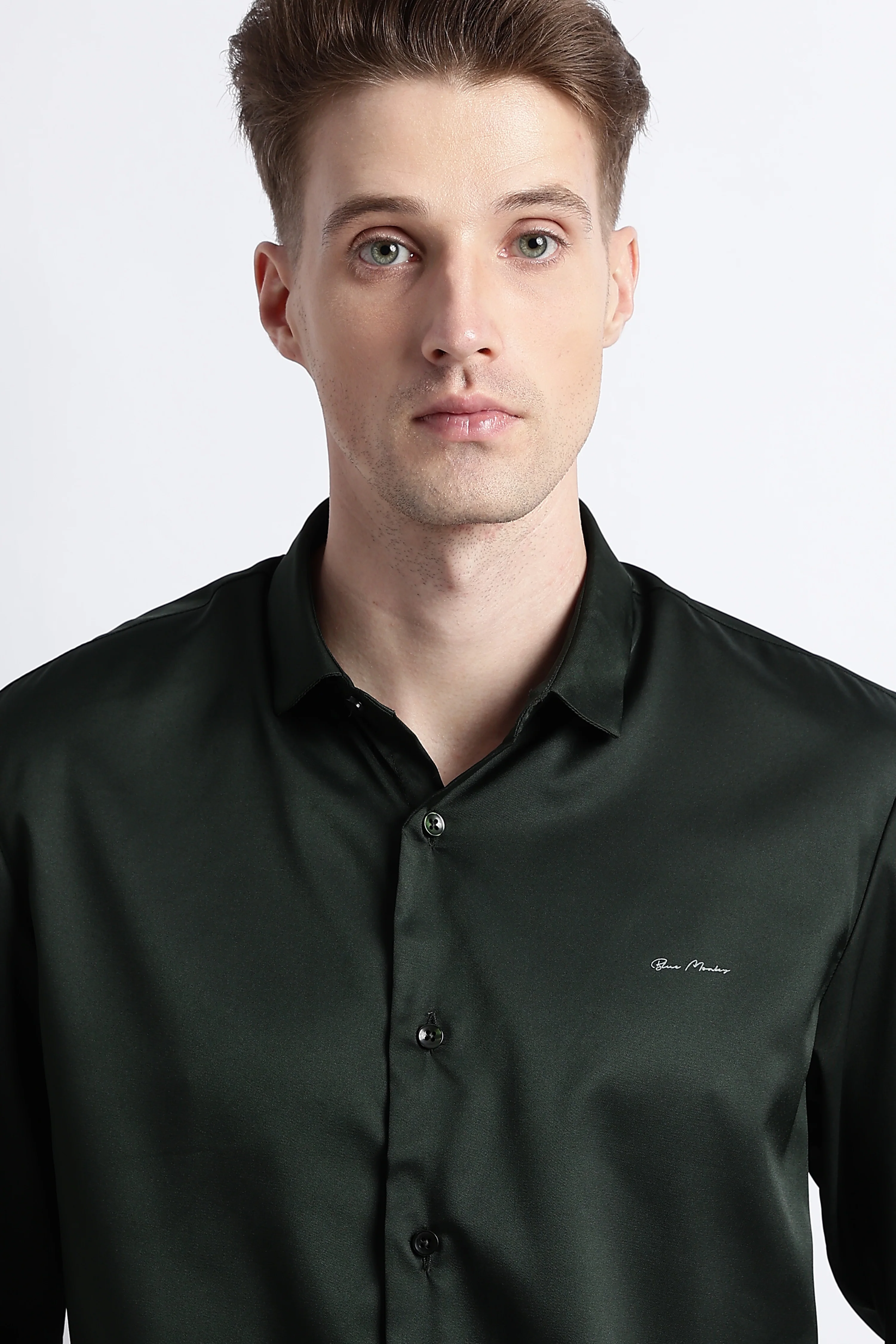 Men Smooth Satin Party Shirt - Image 5