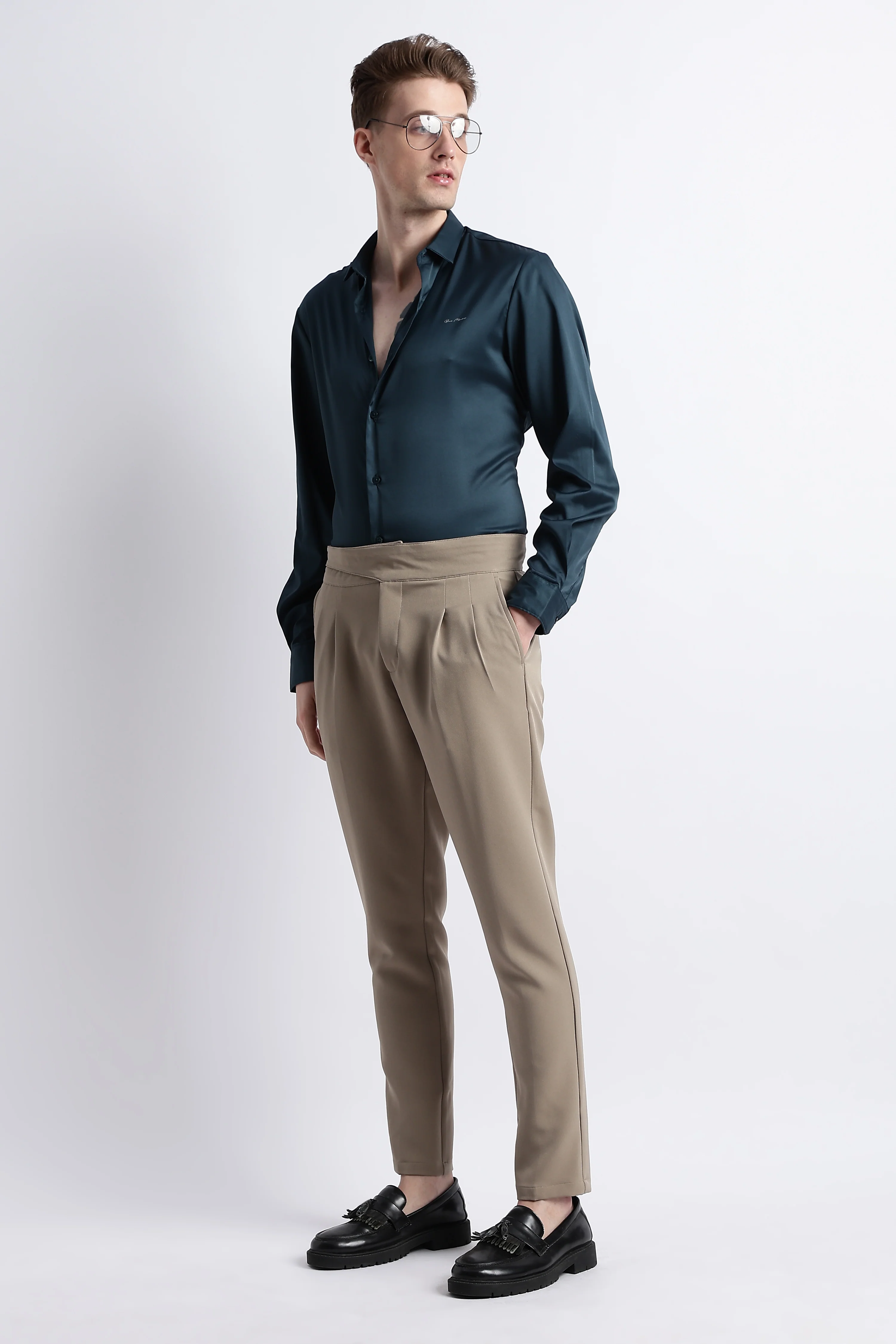 Men Smooth Satin Party Shirt - Image 4