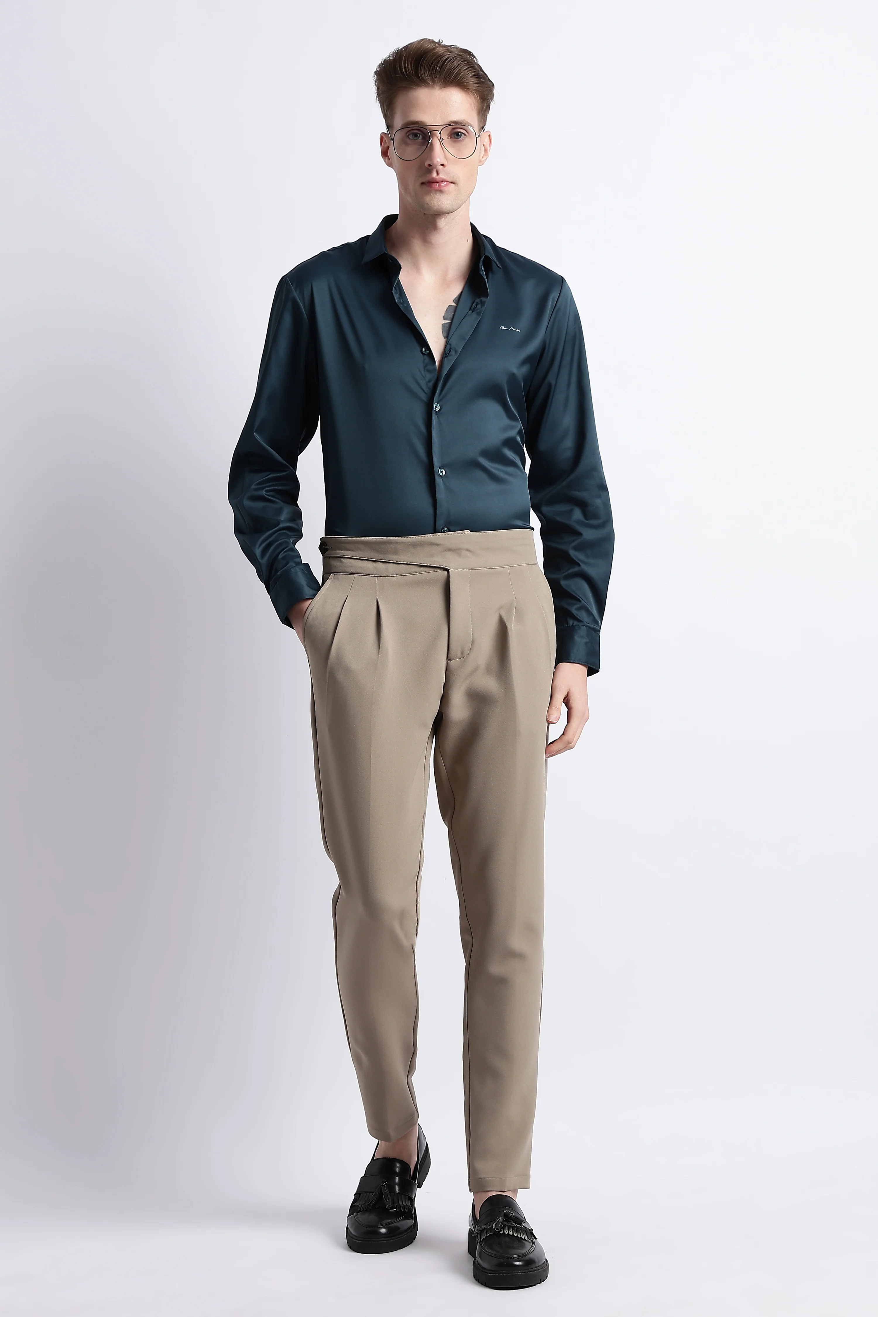 Men Smooth Satin Party Shirt - Image 7