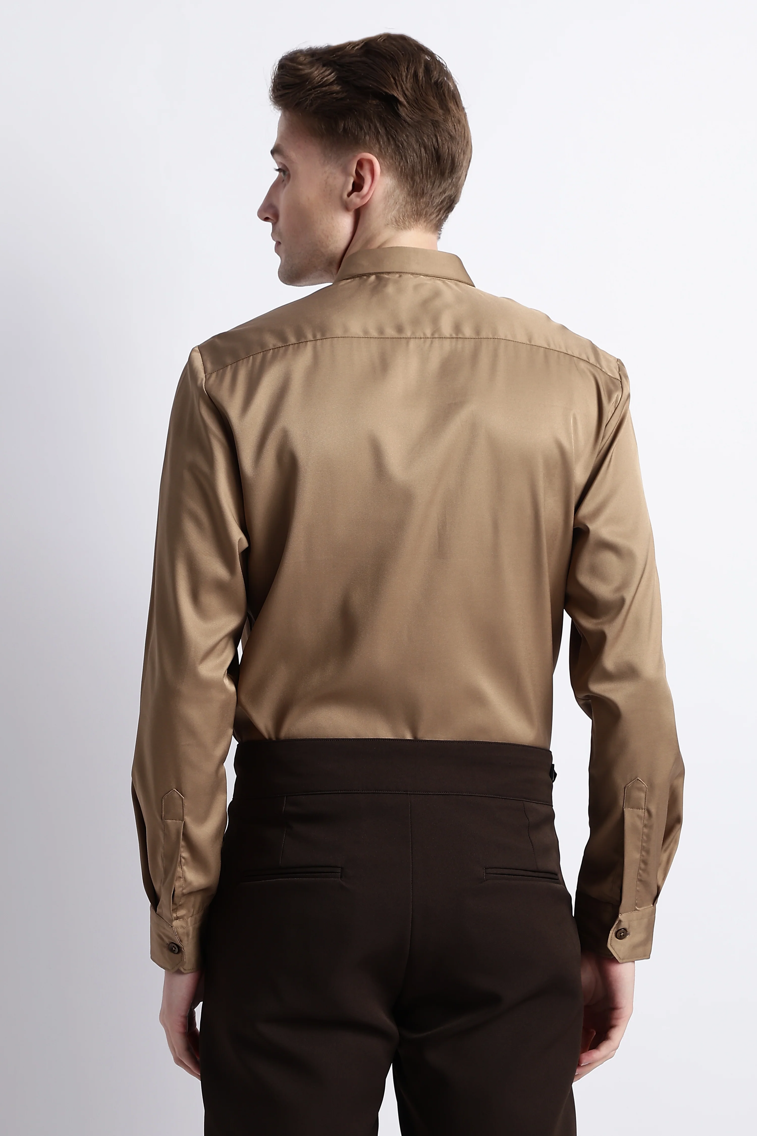 Men Smooth Satin Party Shirt - Image 10
