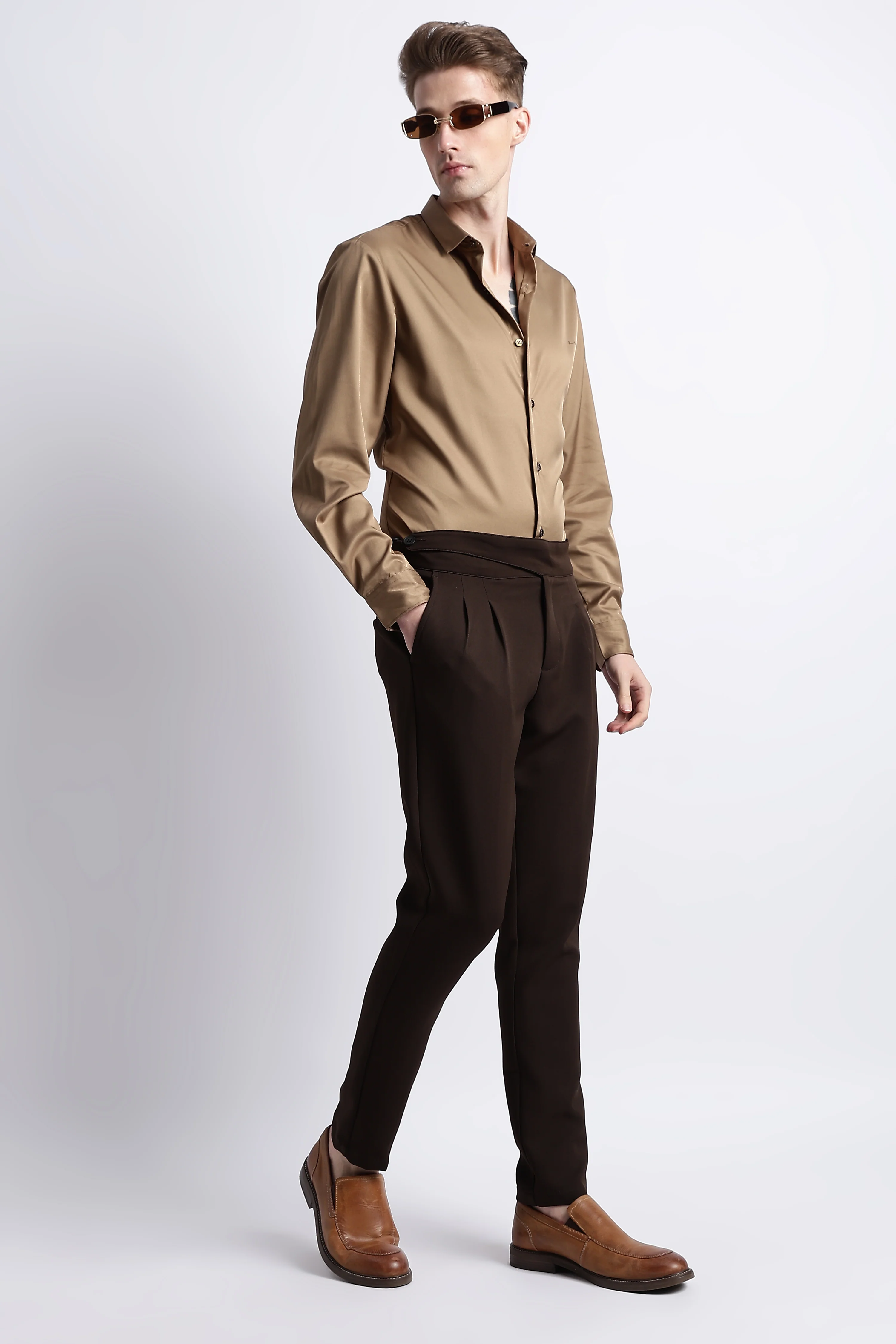 Men Smooth Satin Party Shirt - Image 7