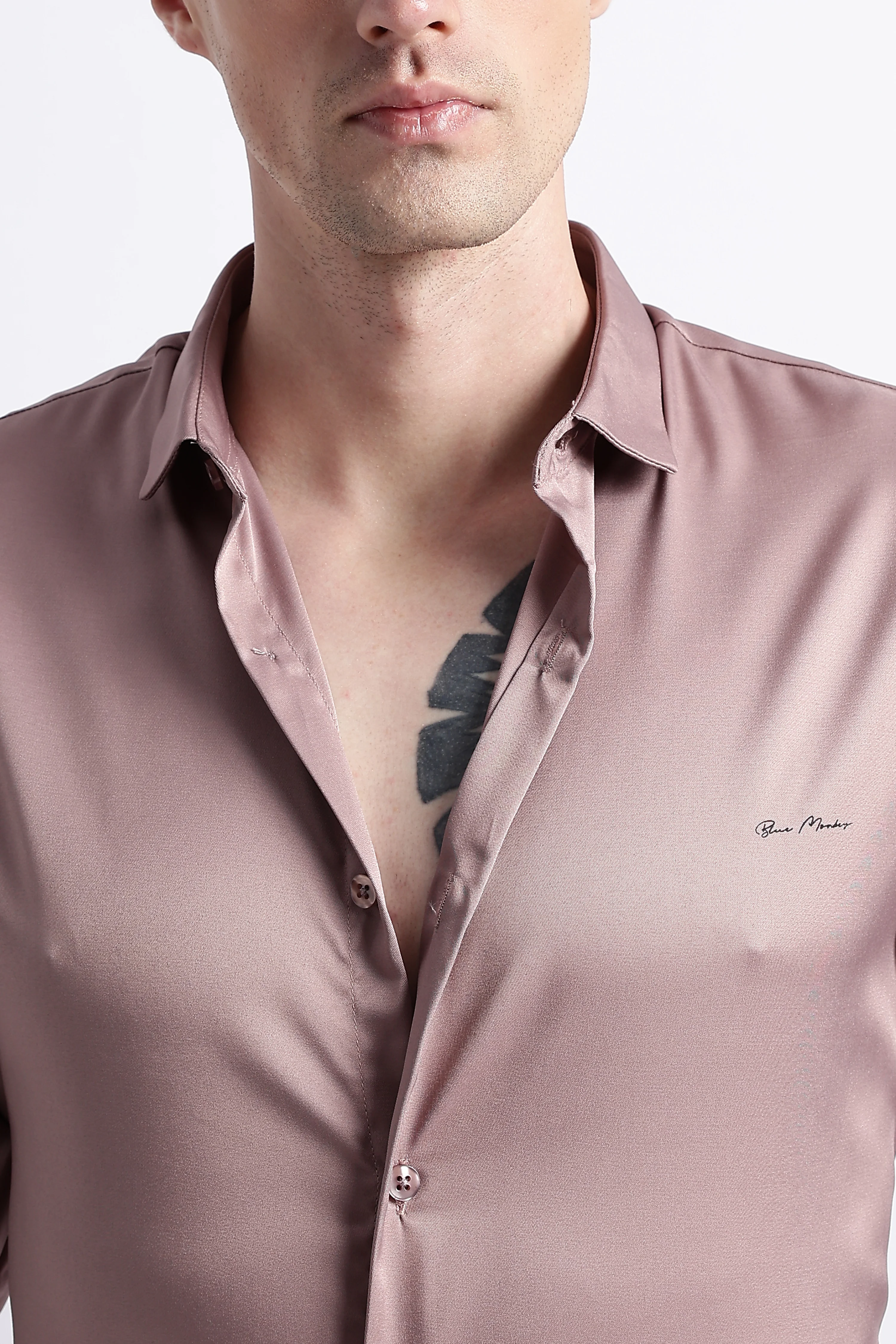 Men Smooth Satin Party Shirt - Image 10