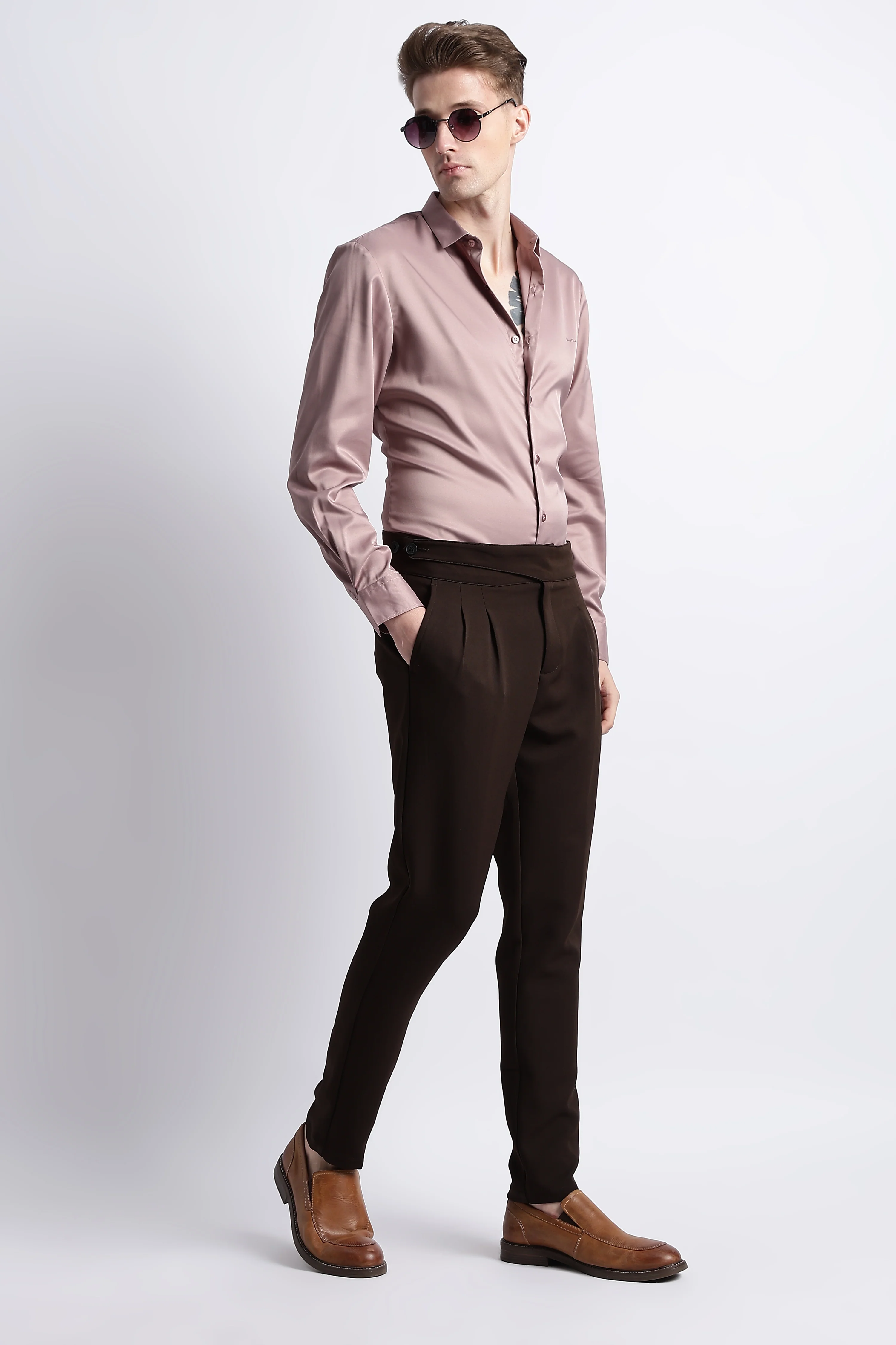 Men Smooth Satin Party Shirt - Image 7