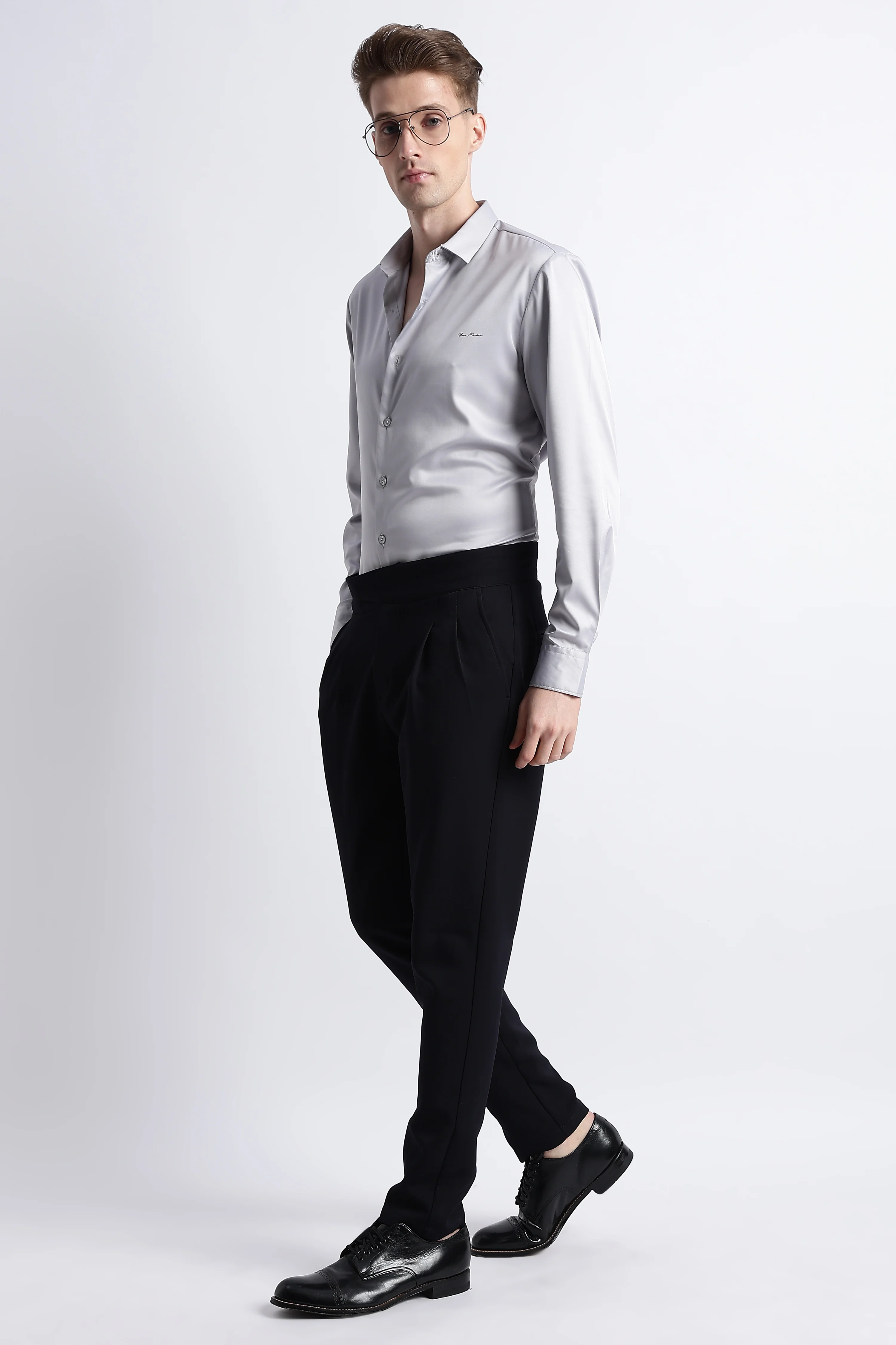 Men Smooth Satin Party Shirt - Image 2