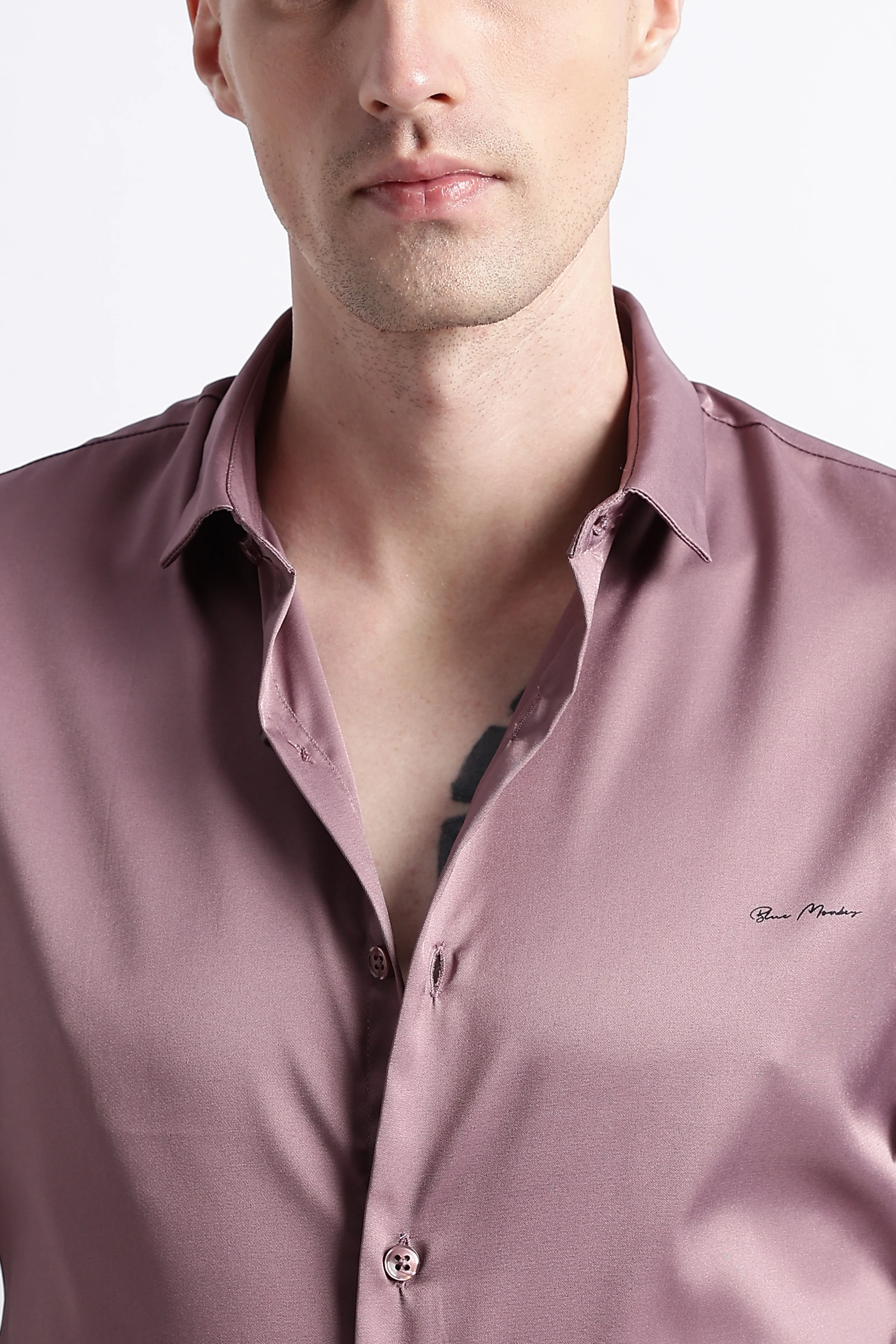 Men Smooth Satin Party Shirt - Image 10