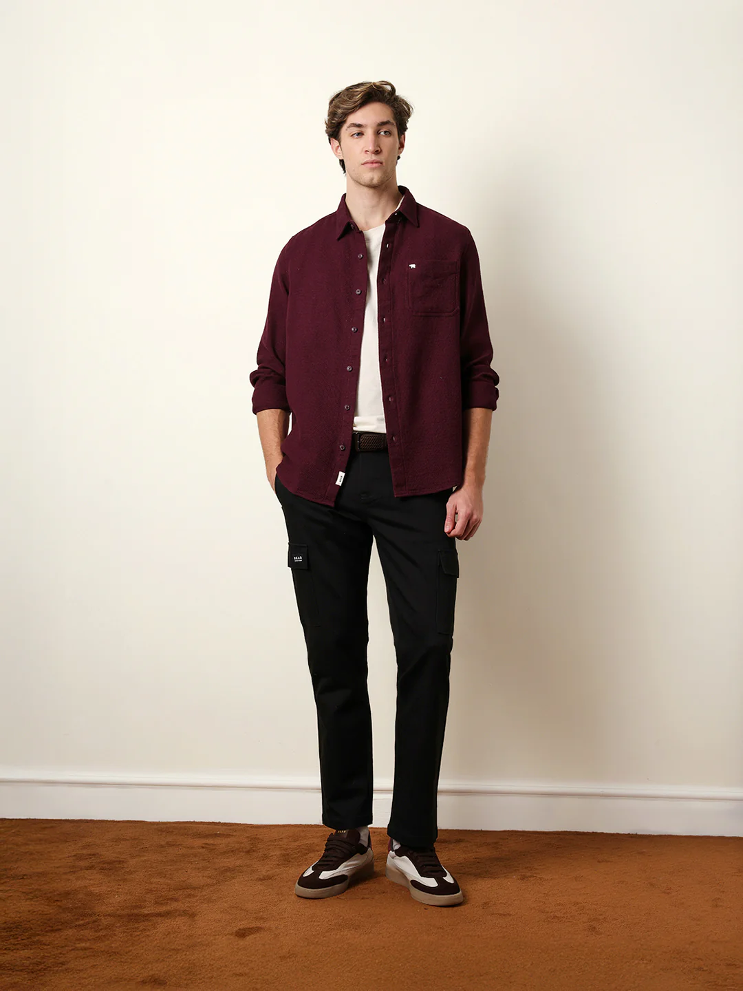 Men Solid Casual Full-Sleeve Shirt - Image 8