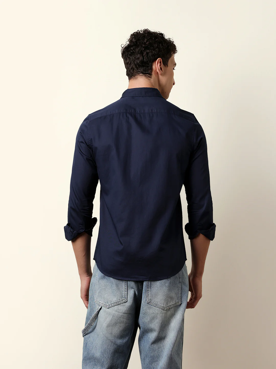 Men Solid Casual Full-Sleeve Shirt - Image 7