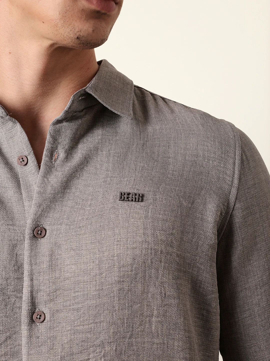 Men Solid Casual Full-Sleeve Shirt - Image 6