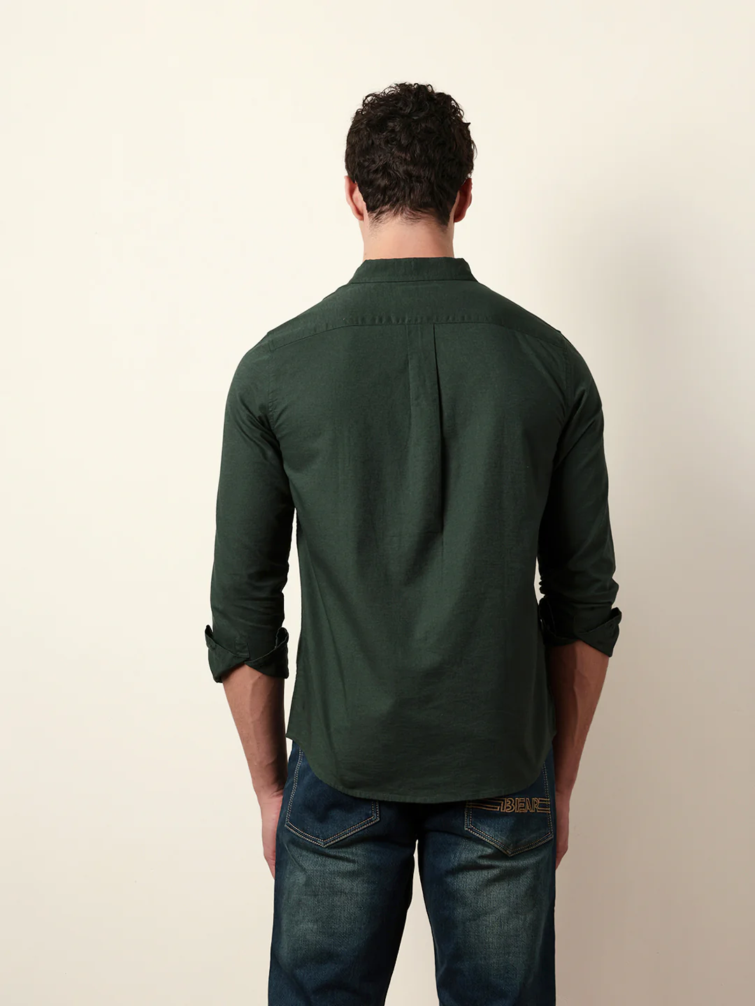 Men Solid Casual Full-Sleeve Shirt - Image 7