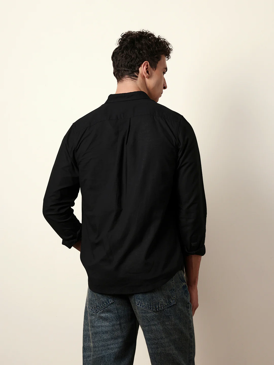 Men Solid Casual Full-Sleeve Shirt - Image 7