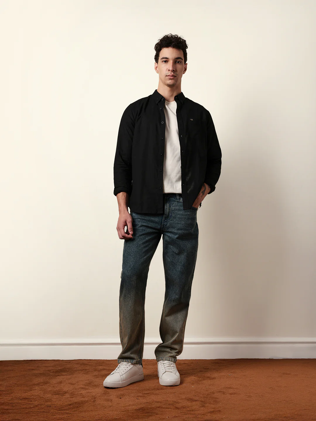 Men Solid Casual Full-Sleeve Shirt - Image 8