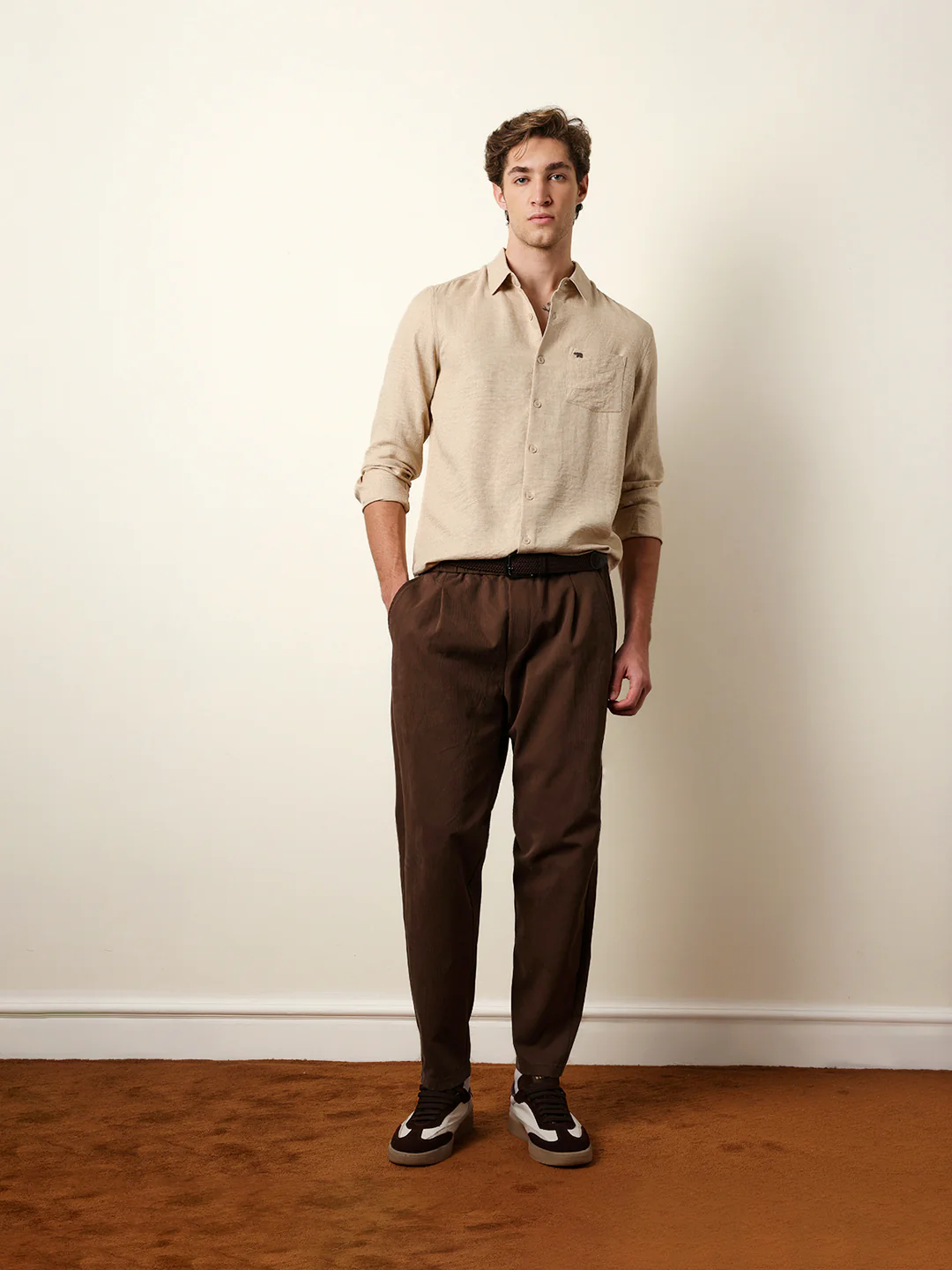 Men Solid Casual Full-Sleeve Shirt - Image 7