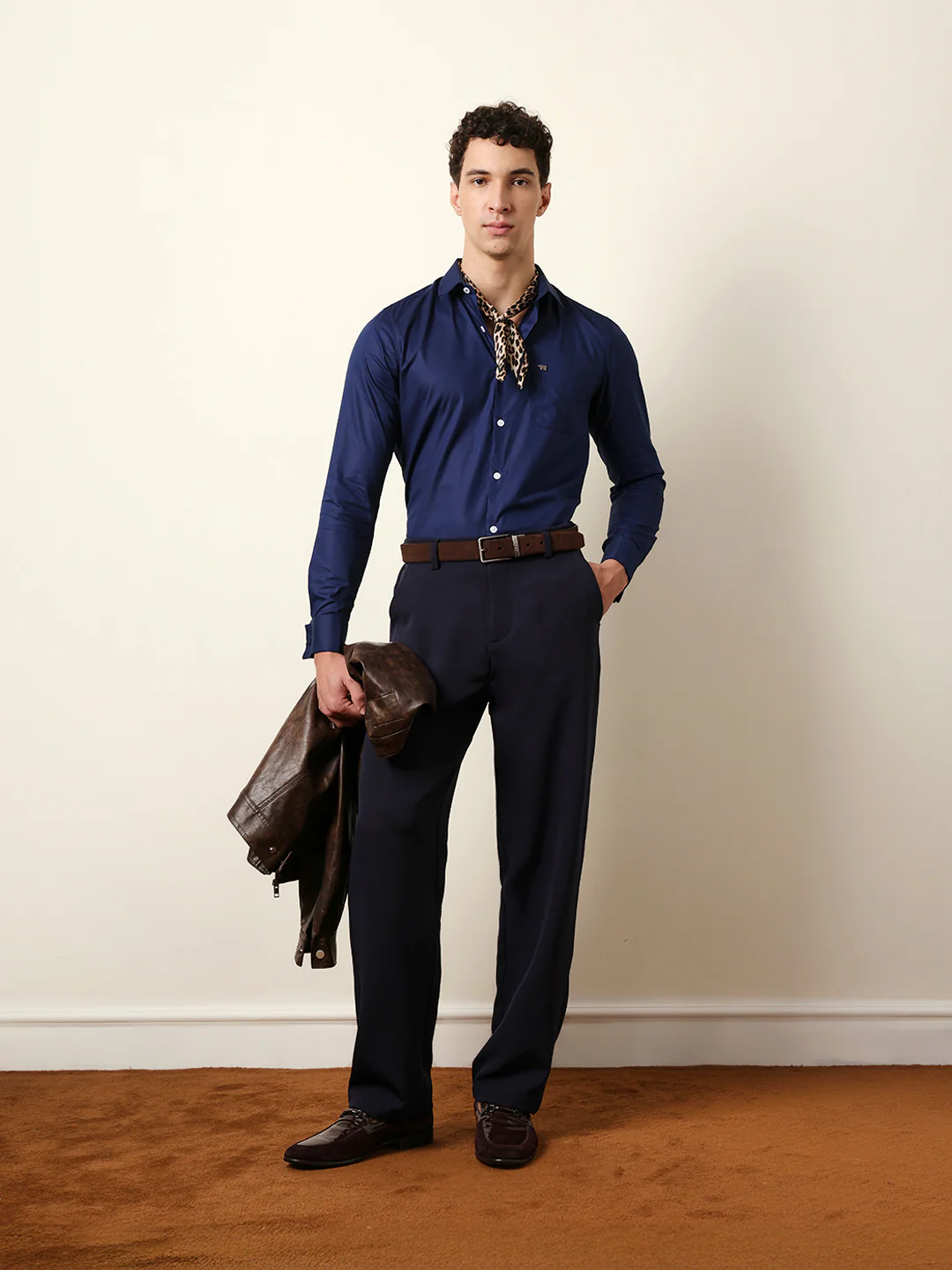 Men Solid Casual Full-Sleeve Shirt - Image 2