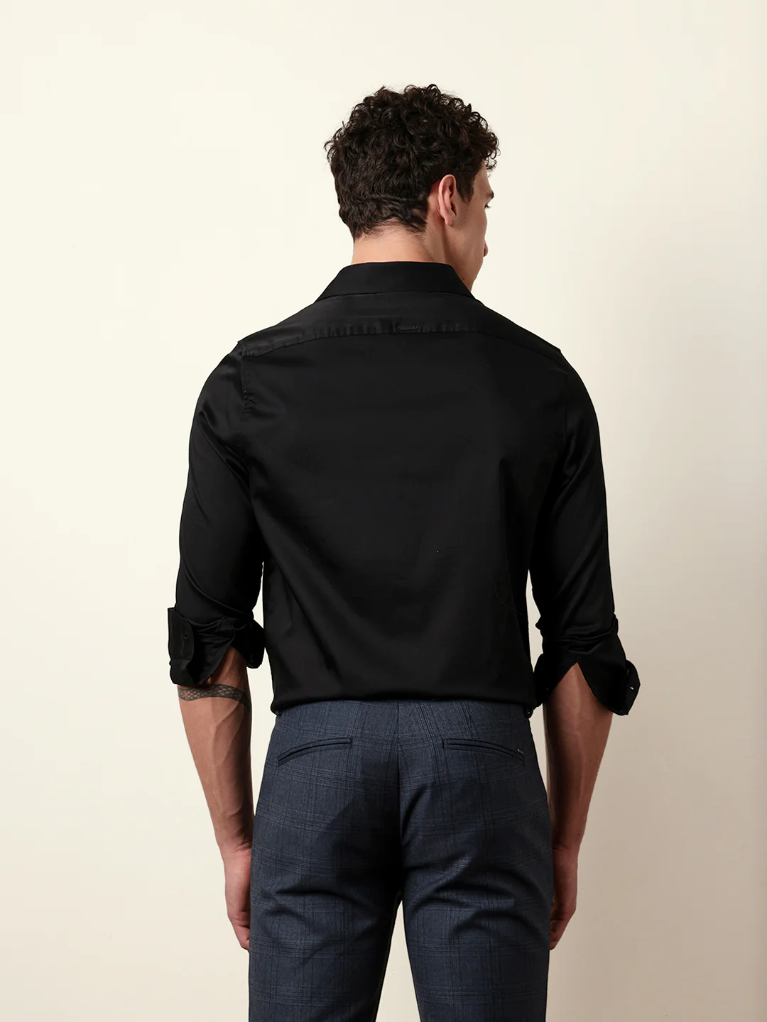 Men Solid Casual Full-Sleeve Shirt - Image 7