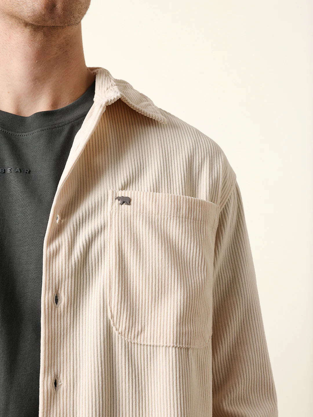 Men Solid Casual Full-Sleeve Shirt - Image 6
